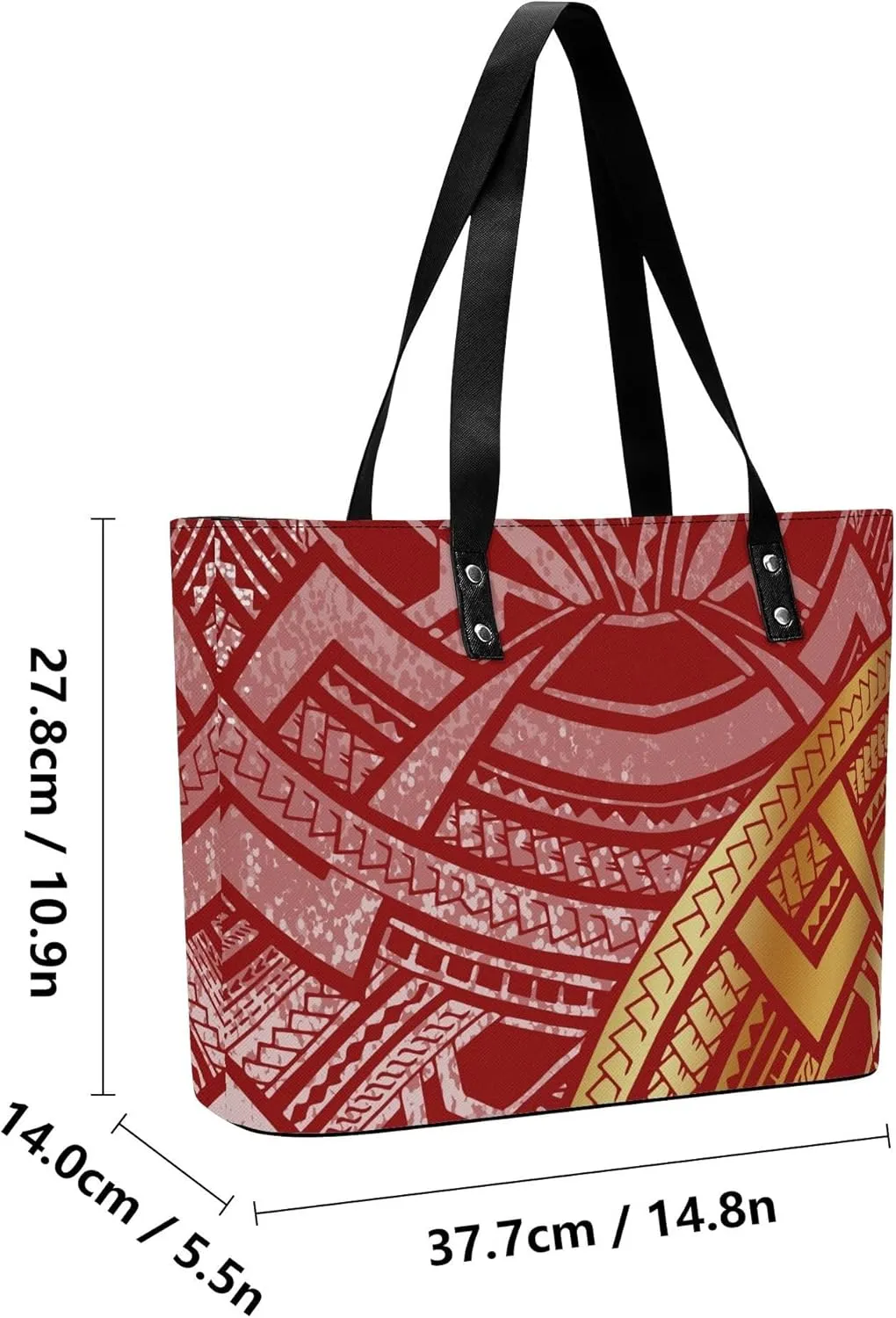 Custom Women'S Bags Large Capacity Appear Stylish Shoulder Bags Polynesian Vintage Art Women'S Totes And Purses