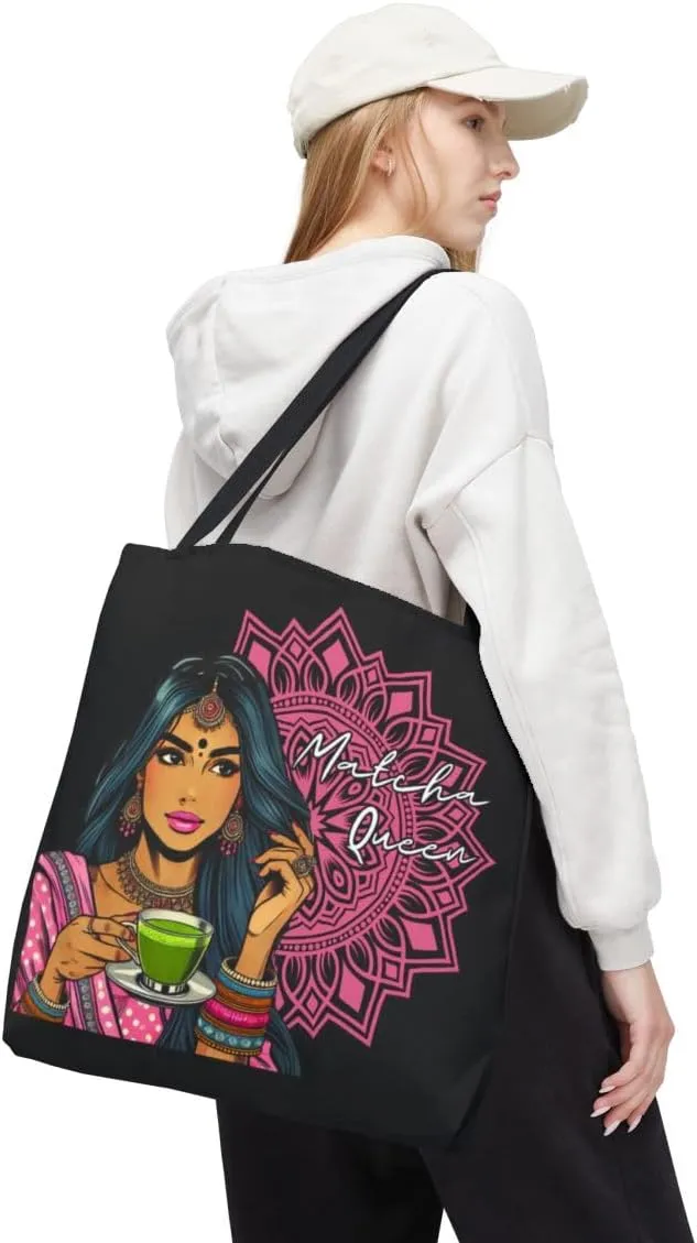 Customizable Tote Bags for Women-Bollywood Lover Tote Bags-Custom Name or Text Print Chai Lover Gift Totes