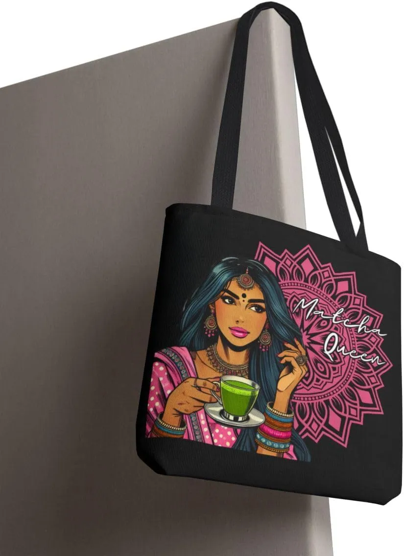 Customizable Tote Bags for Women-Bollywood Lover Tote Bags-Custom Name or Text Print Chai Lover Gift Totes