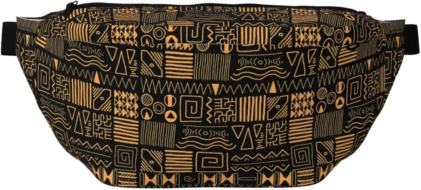 Cute African Tribes Bags for Women Men Crossbody Waist Bag With Adjustable Strap Fanny Pack