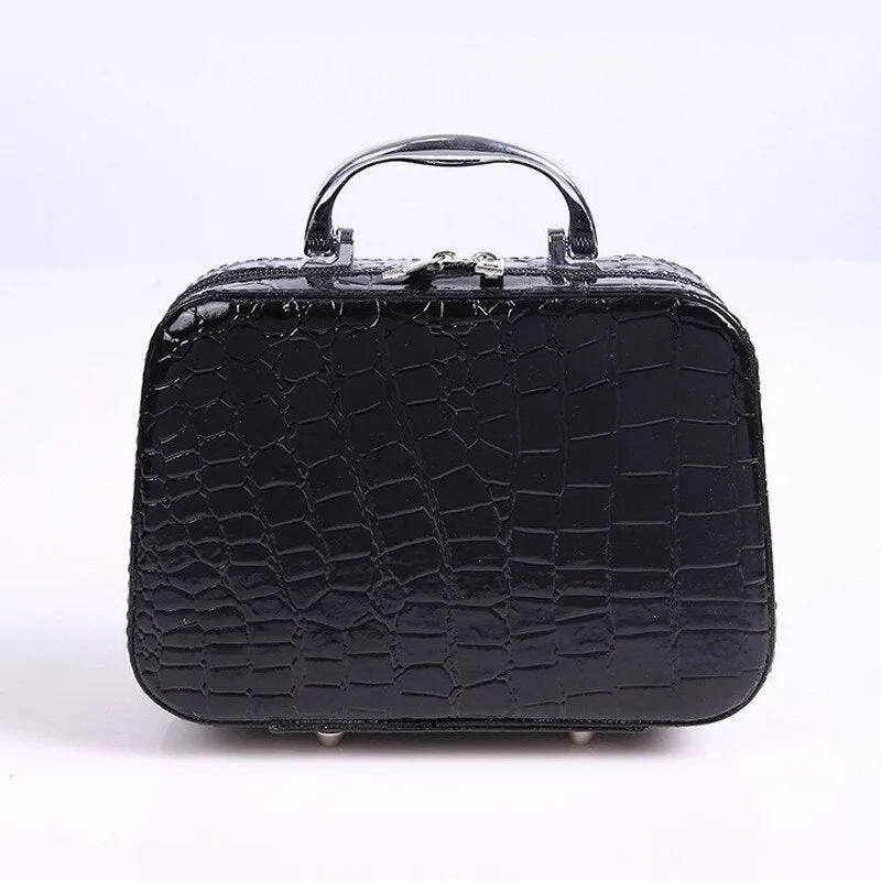 Cyflymder Professional Toiletry Bag Cosmetic Bag Organizer Women Travel Make Up Cases Big Capacity Cosmetics Suitcases For Makeup