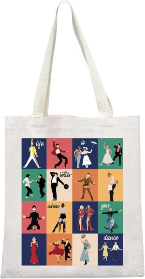 Dancer Gift Life Is Better When You Dance Tote Bag for Women Dance Coach Dance Teacher Gift
