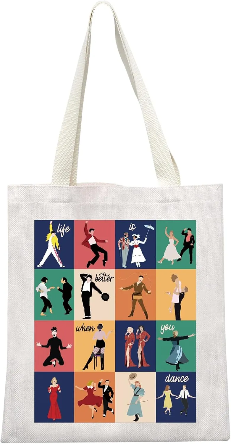 Dancer Gift Life Is Better When You Dance Tote Bag for Women Dance Coach Dance Teacher Gift
