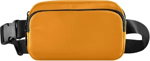 Dark Orange Fanny Belt Bag Waist Packs Crossbody Bags Bum Bag for Running Hiking Travel Workout Adjustable Strap for Women Men