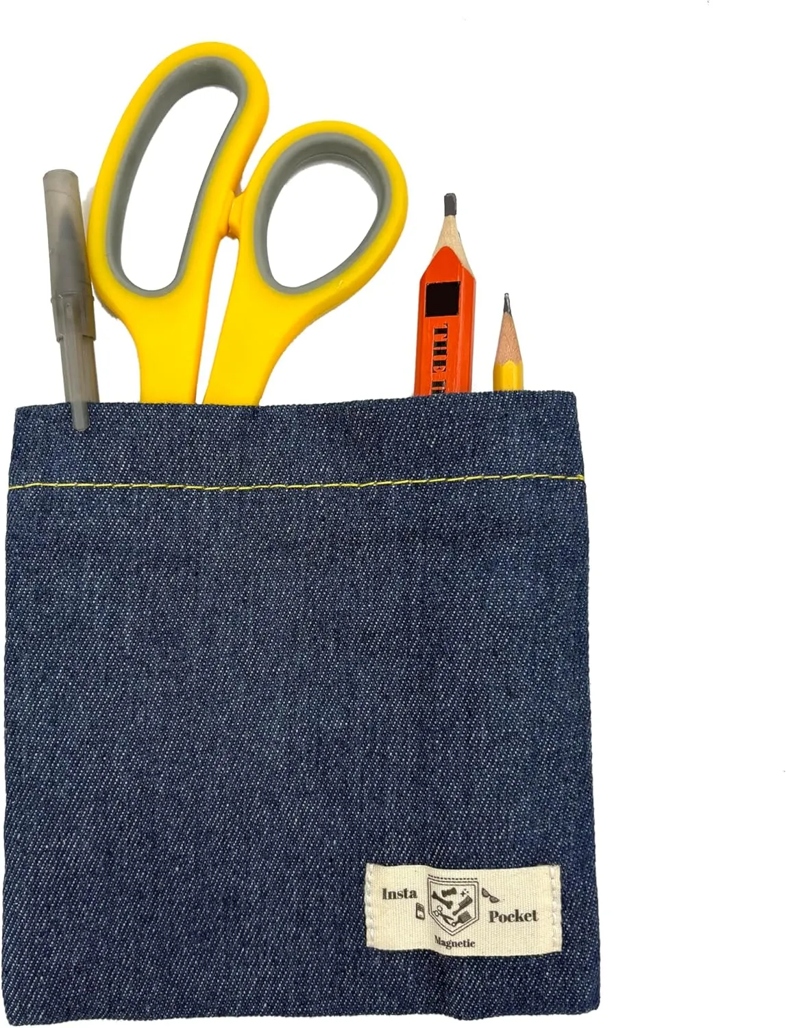 Davison Insta Pocket 6x5 Magnetic Fabric Pocket. Versatile Extra Pouch for Clothing, Bags and More. Secure Storage for Phone, Glasses, and Essentials. Easily Attachable with Strong Sewn-In Magnets