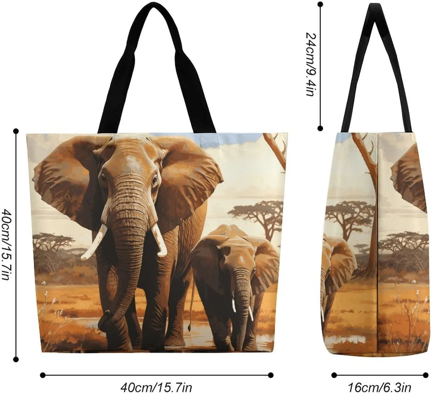 Depict A Leopard Beach Bag Reusable Tote Bag Foldable Grocery Bags Women Shopping Bags for Daily Essentials