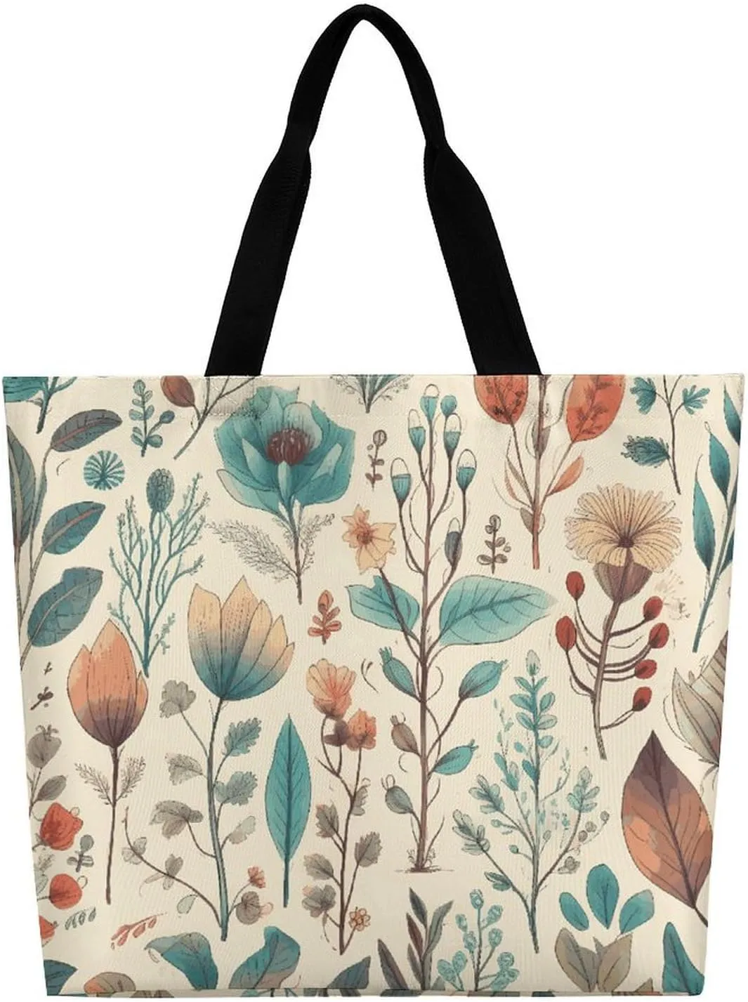 Depict A Leopard Beach Bag Reusable Tote Bag Foldable Grocery Bags Women Shopping Bags for Daily Essentials