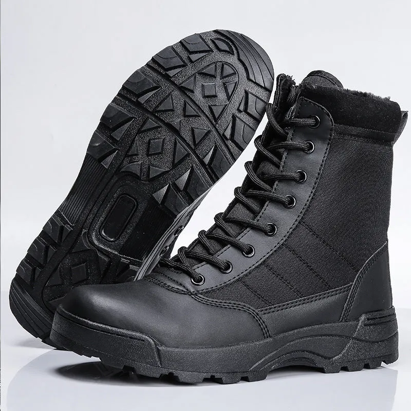 Desert combat boots, land combat boots, hiking shoes