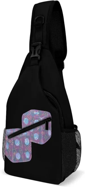 Dice Math Physics Fashion Chest Bag for Men Small Sling Bag Backpack Crossbody Travel Hiking Daypack
