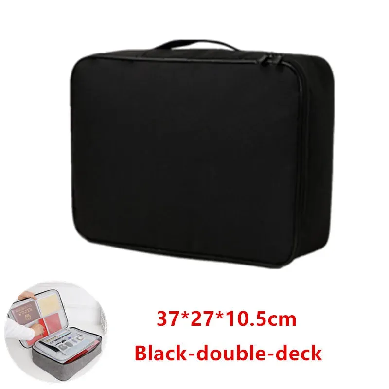 Document Organizer Briefcase 1/2/3-Layer Folder Holder Men's Women's Bag Cover Purse Passport Home Functional File Storage Case