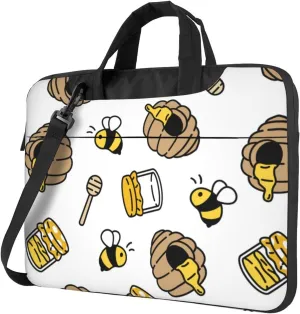 Dog Paw Seamless Pattern Laptop Bag Classic Slim Briefcase Messenger Bag, Spacious, Ergonomic