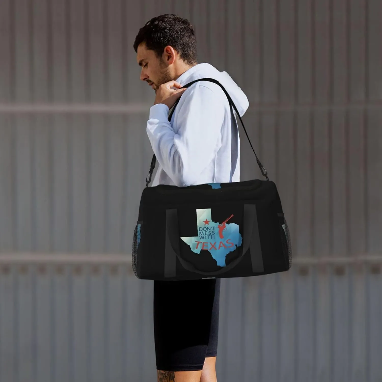 Dont Mess With Texas Travel Duffel Bag Large Foldable Waterproof Overnight Bag For Beach Swim Bags Pool Sports Gym