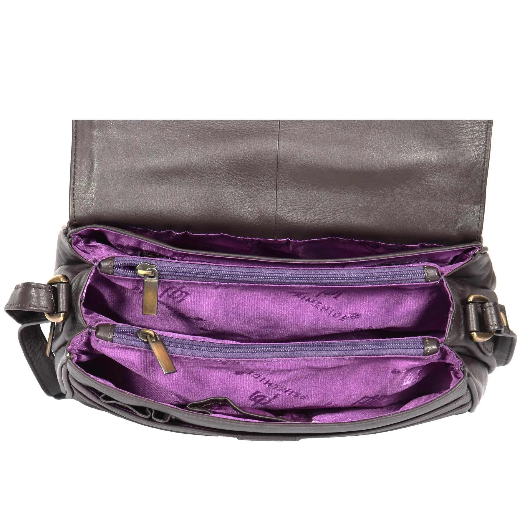 DR313 Women’s Leather Shoulder Messenger Handbag Brown