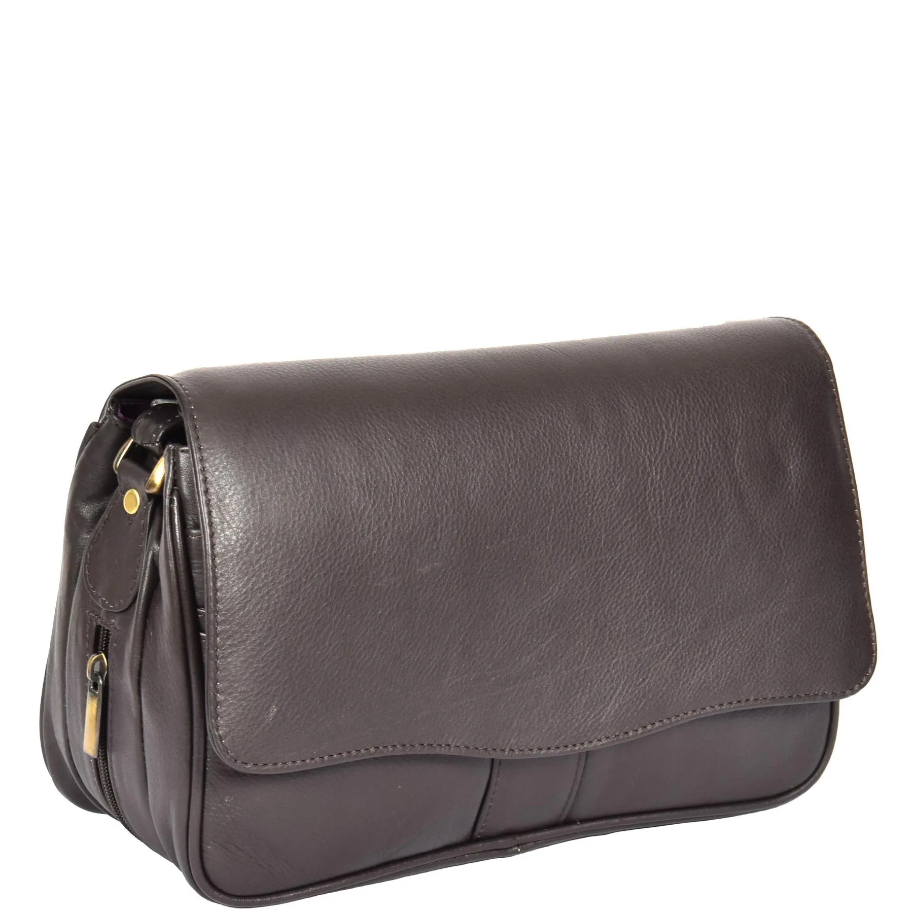 DR313 Women’s Leather Shoulder Messenger Handbag Brown