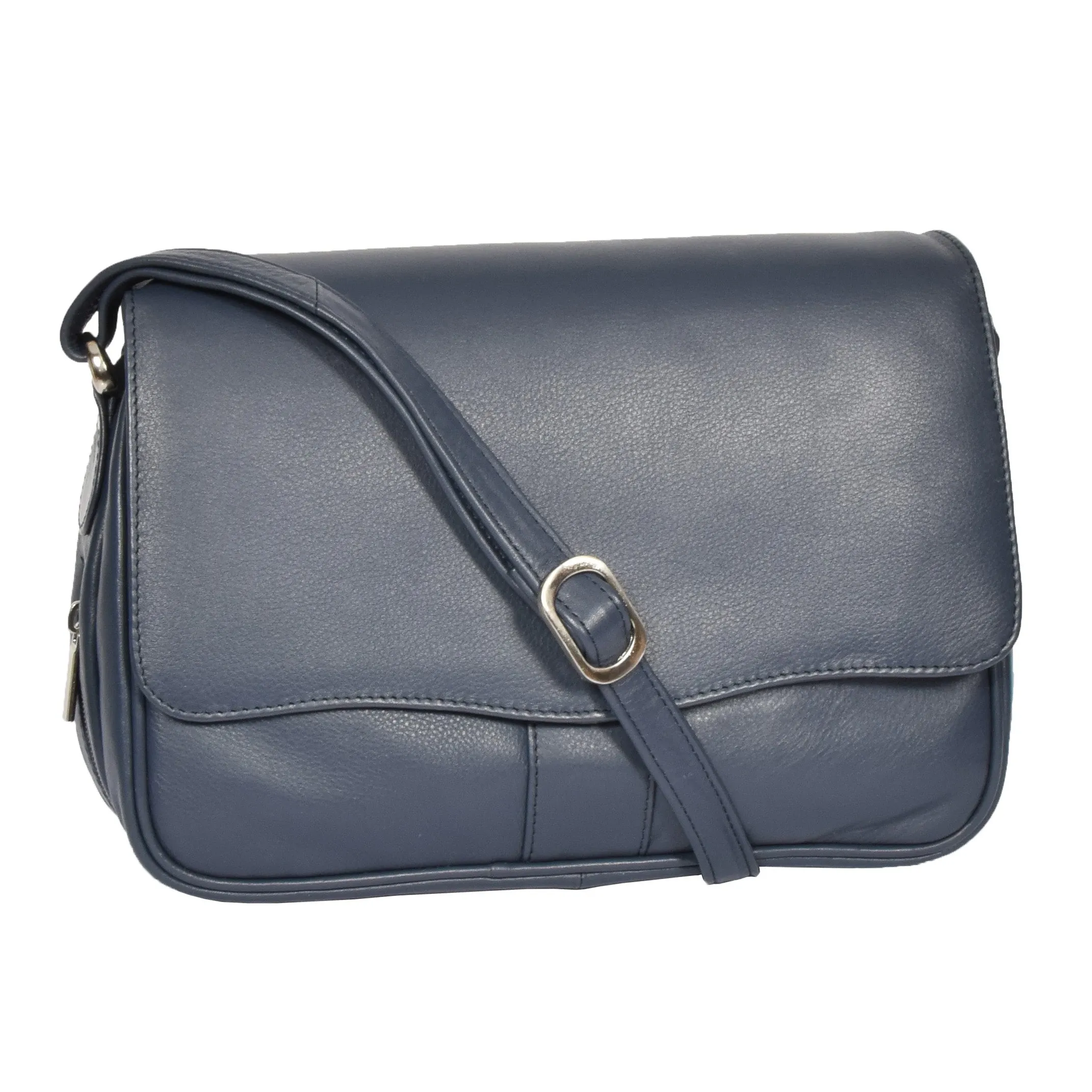 DR313 Women’s Leather Shoulder Messenger Handbag Navy