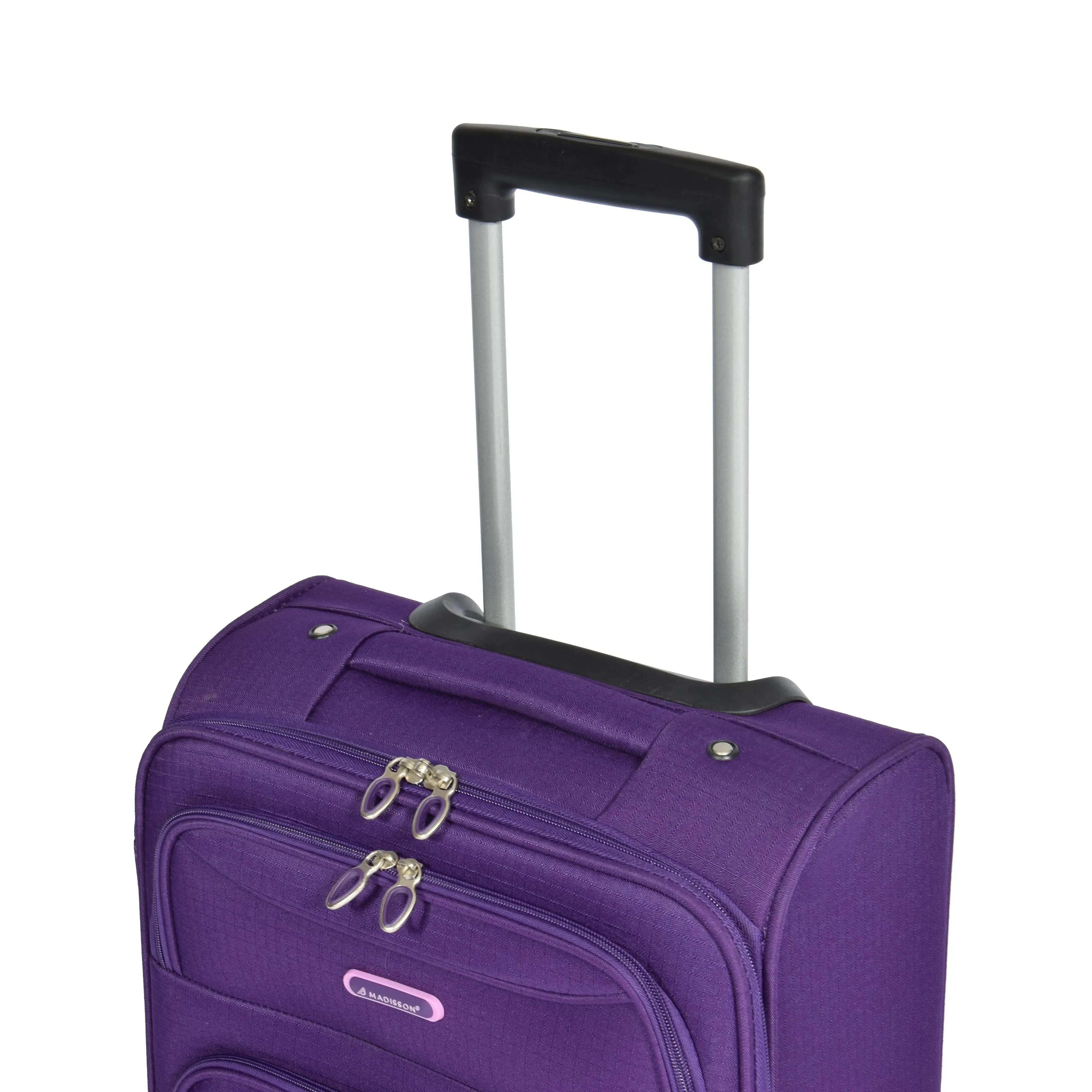 DR526 Soft Cabin Size Wheeled Suitcase Purple
