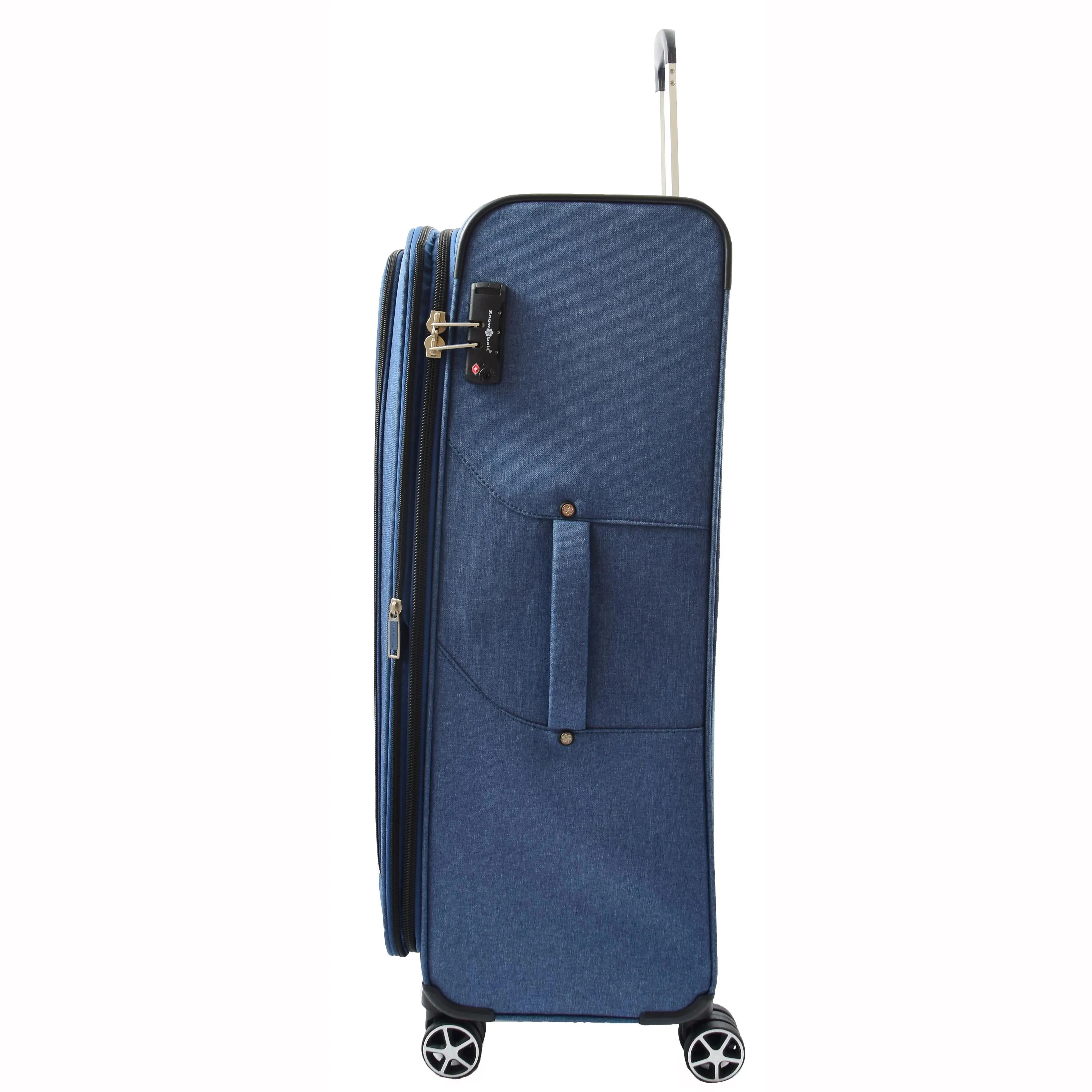 DR537 TSA Lock Four Wheel Suitcase Luggage Blue
