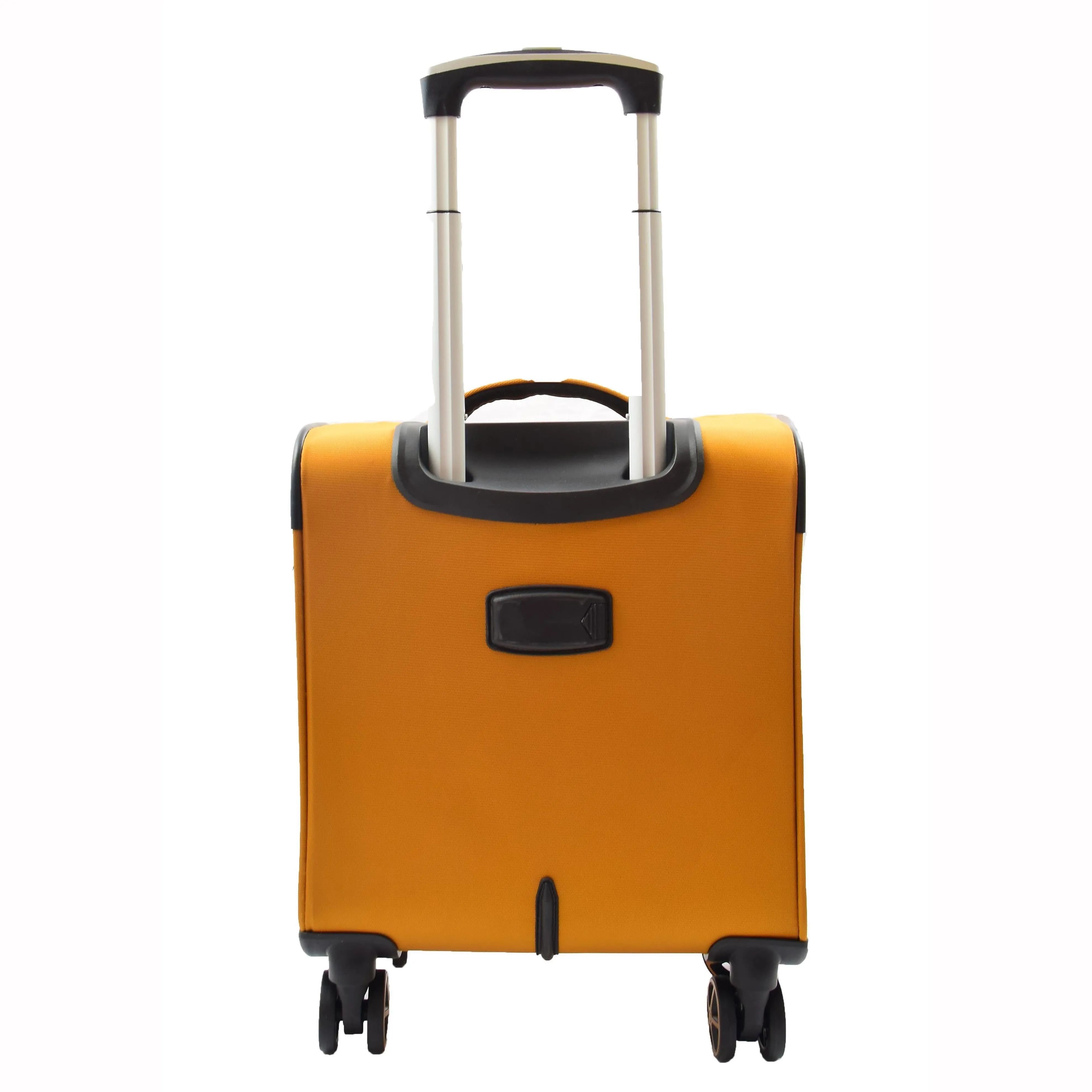 DR543 Soft Expandable 8 Wheeled Luggage Yellow