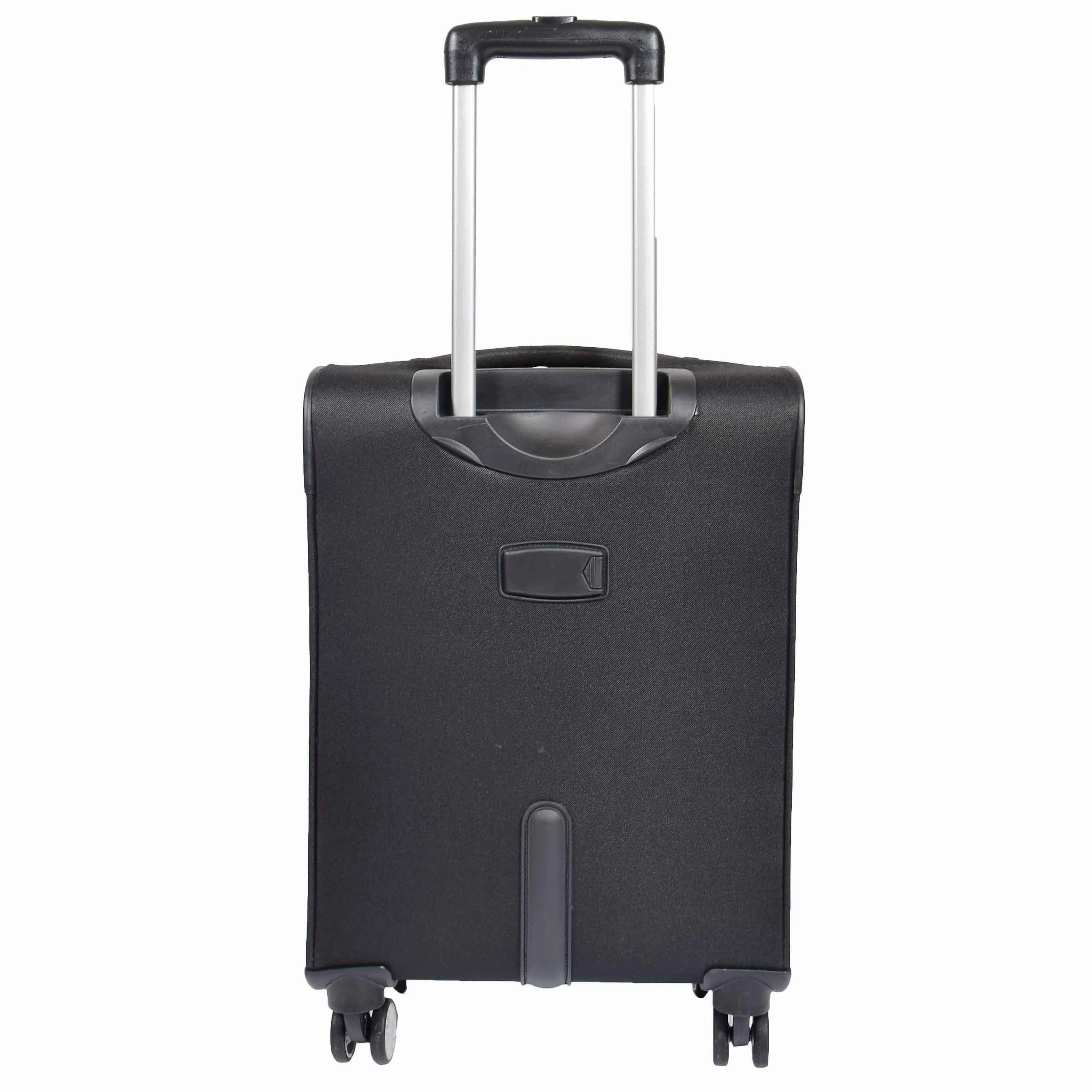 DR549 Expandable 8 Spinner Wheel Soft Luggage Black