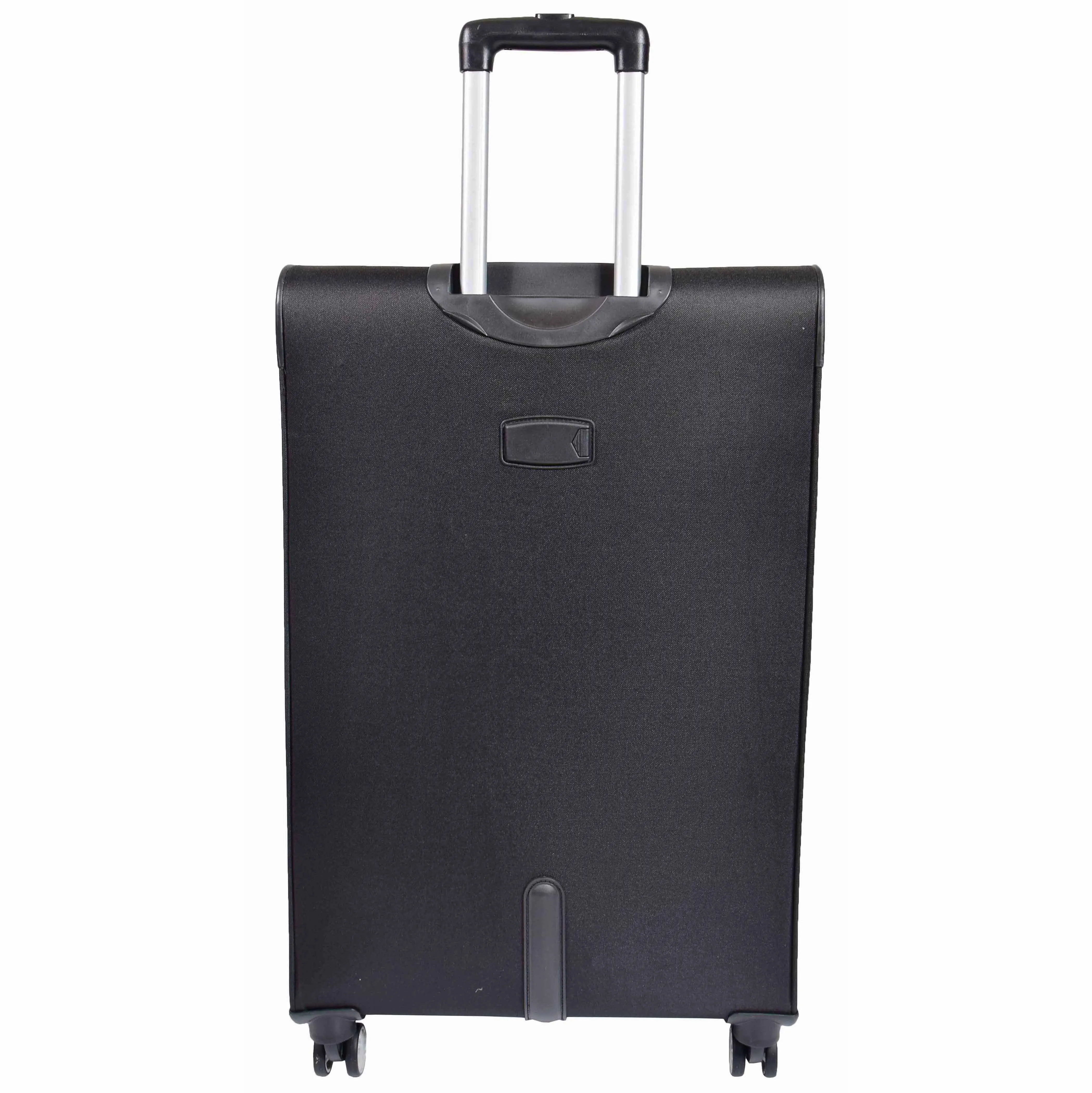 DR549 Expandable 8 Spinner Wheel Soft Luggage Black
