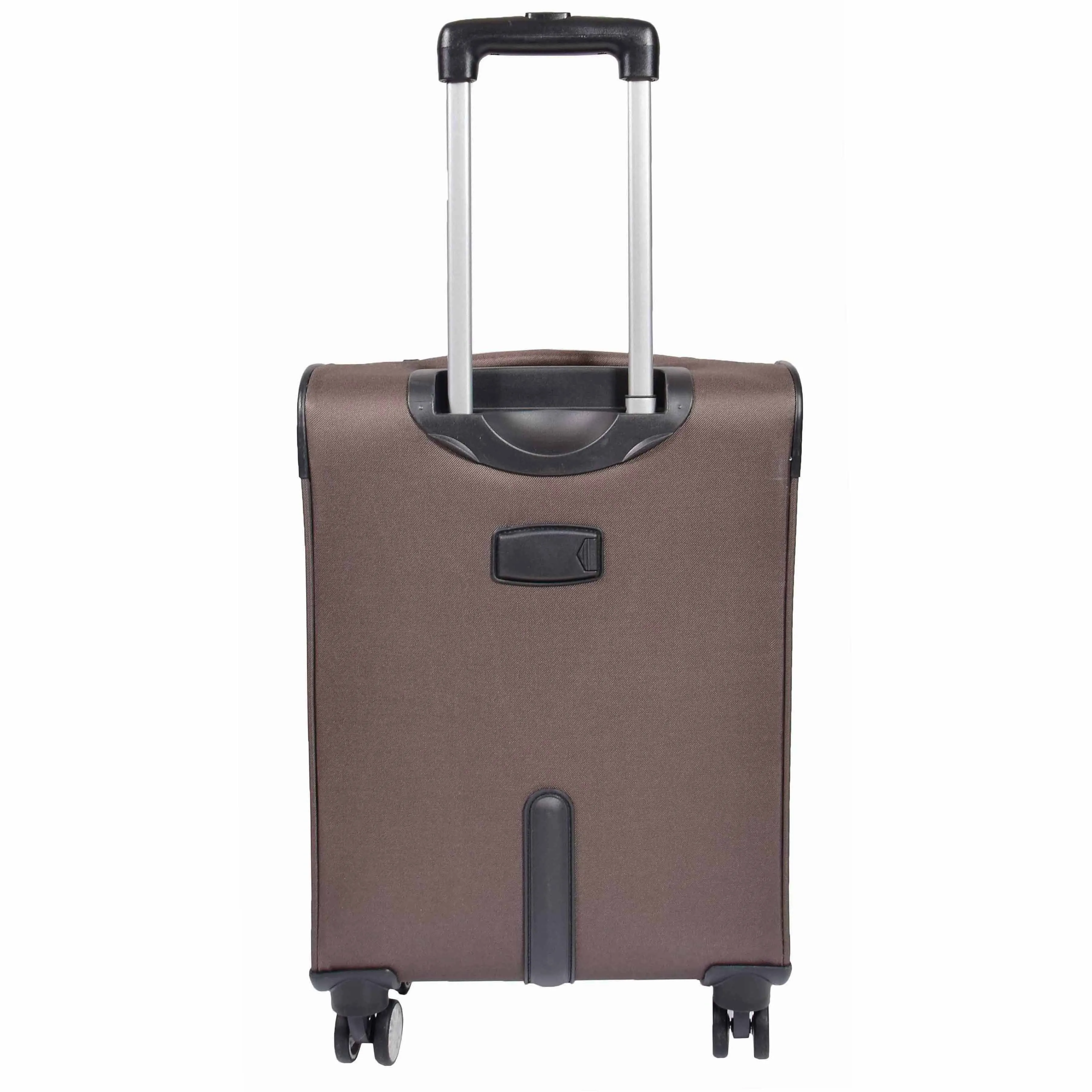 DR549 Expandable 8 Spinner Wheel Soft Luggage Brown