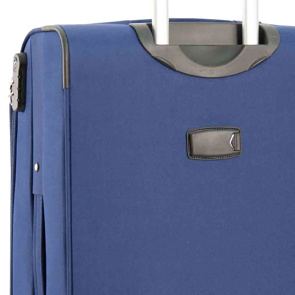 DR549 Expandable 8 Spinner Wheel Soft Luggage Navy