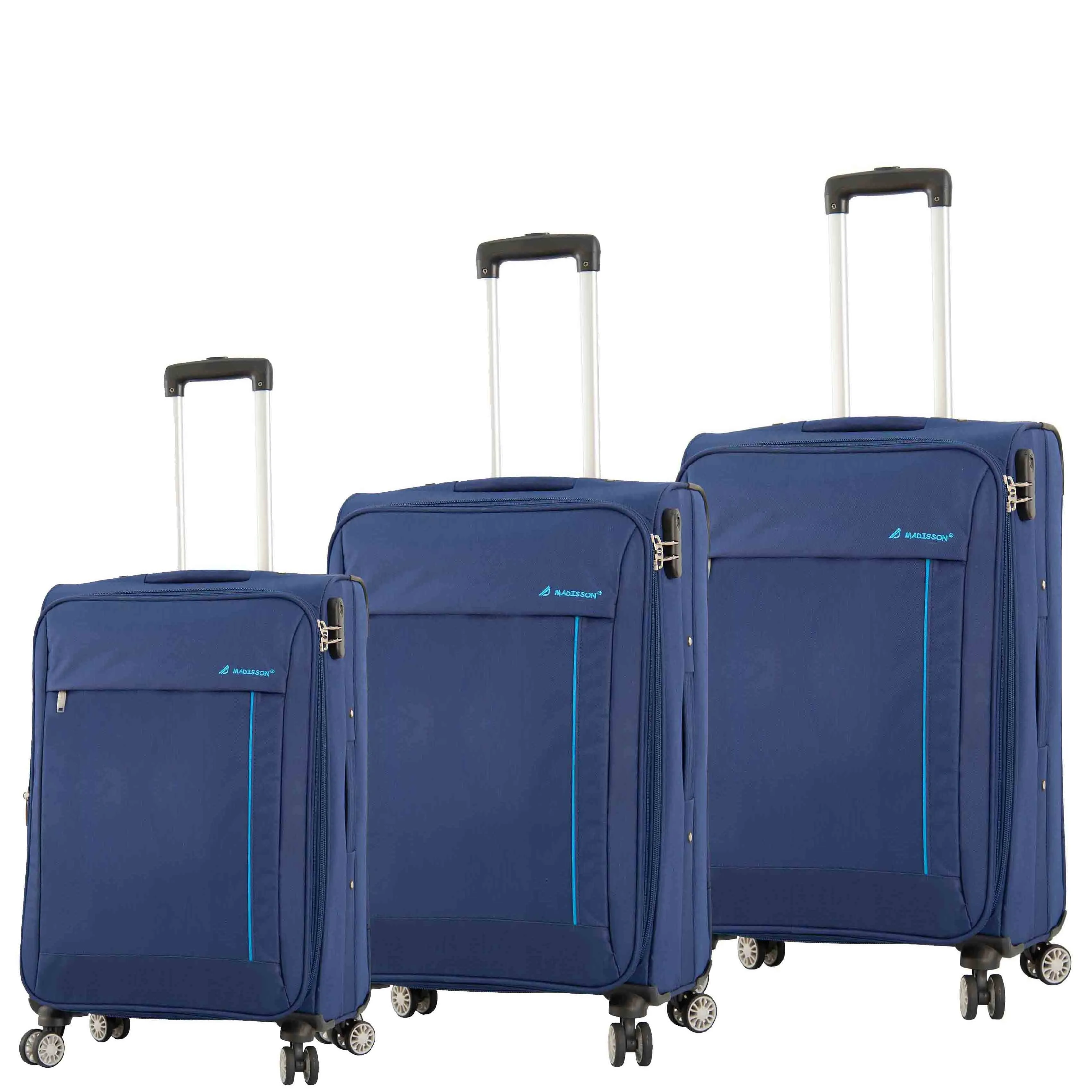 DR549 Expandable 8 Spinner Wheel Soft Luggage Navy