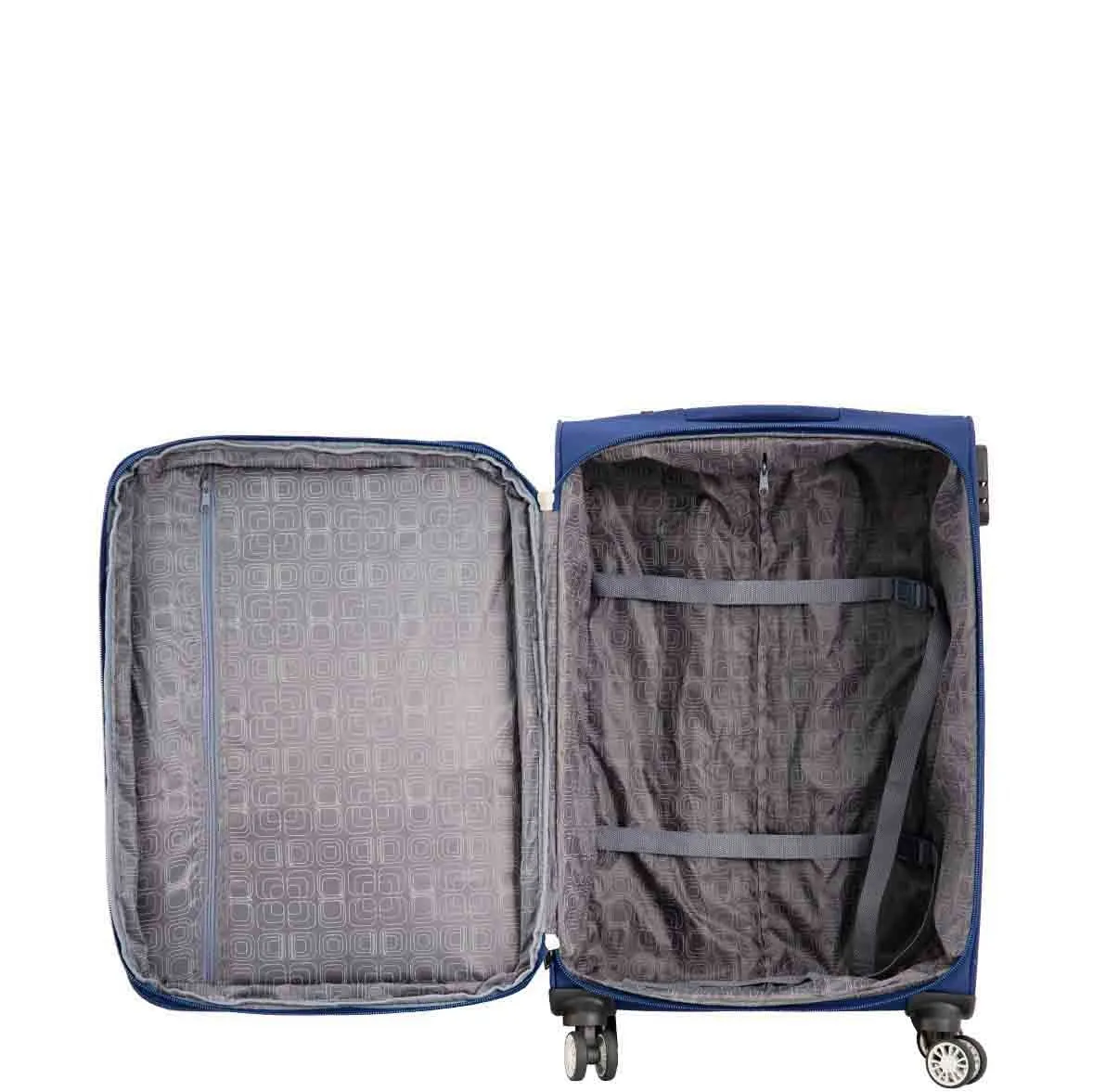 DR549 Expandable 8 Spinner Wheel Soft Luggage Navy