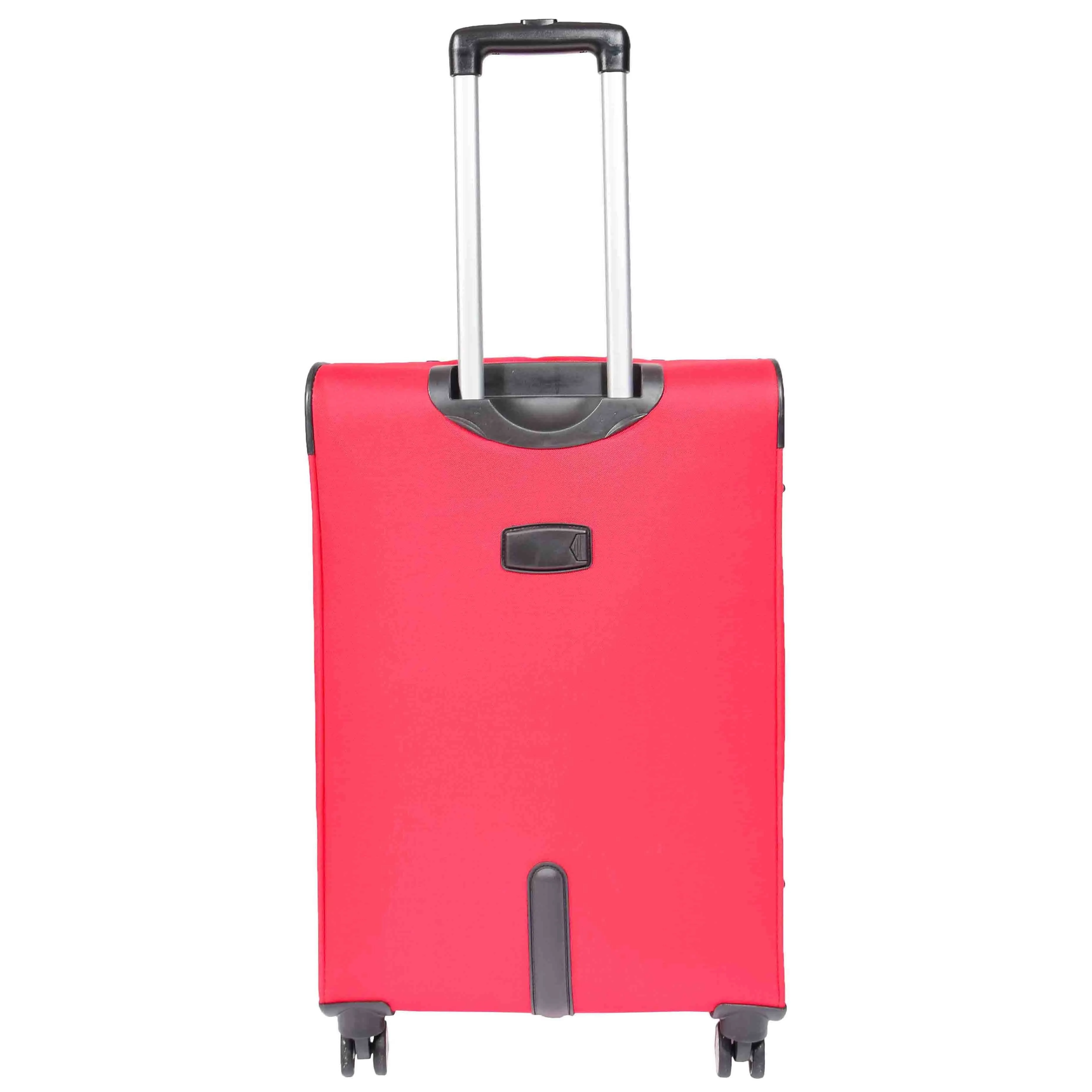 DR549 Expandable 8 Spinner Wheel Soft Luggage Red