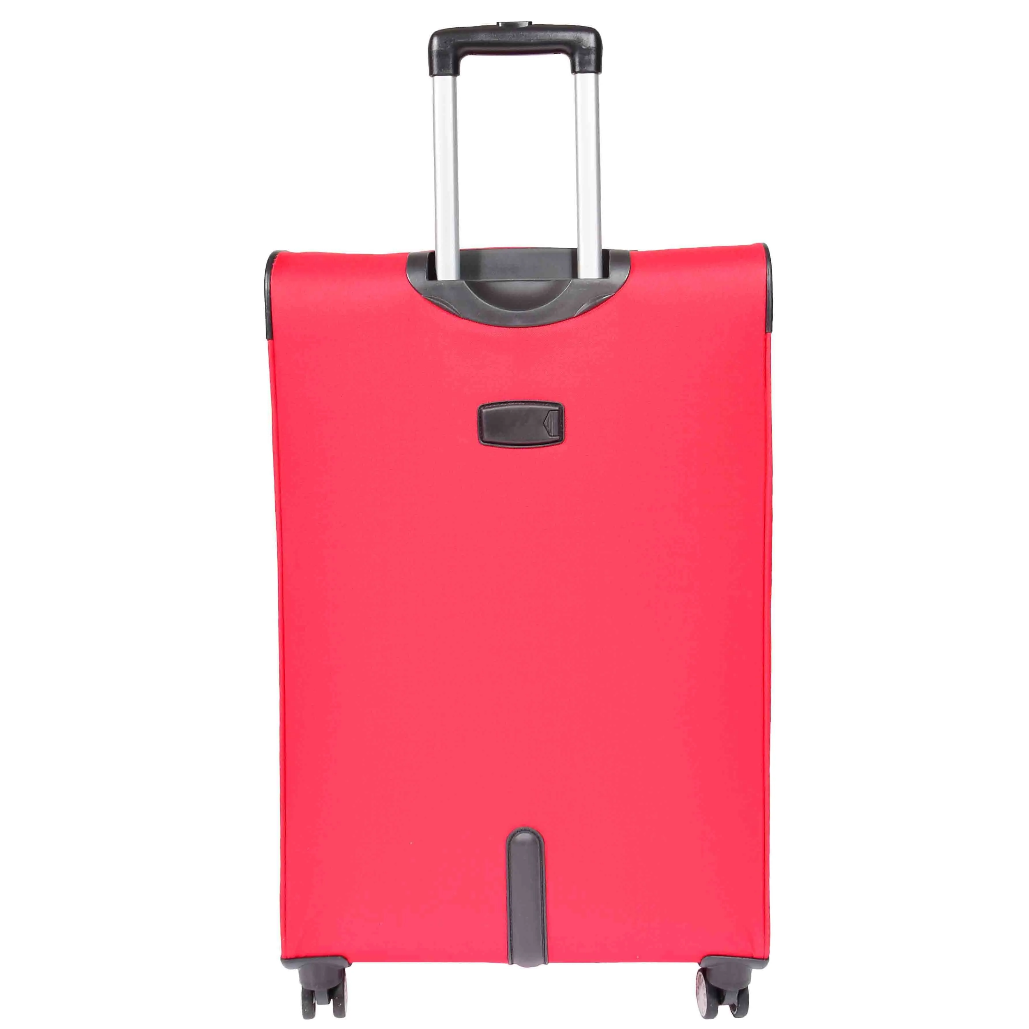 DR549 Expandable 8 Spinner Wheel Soft Luggage Red