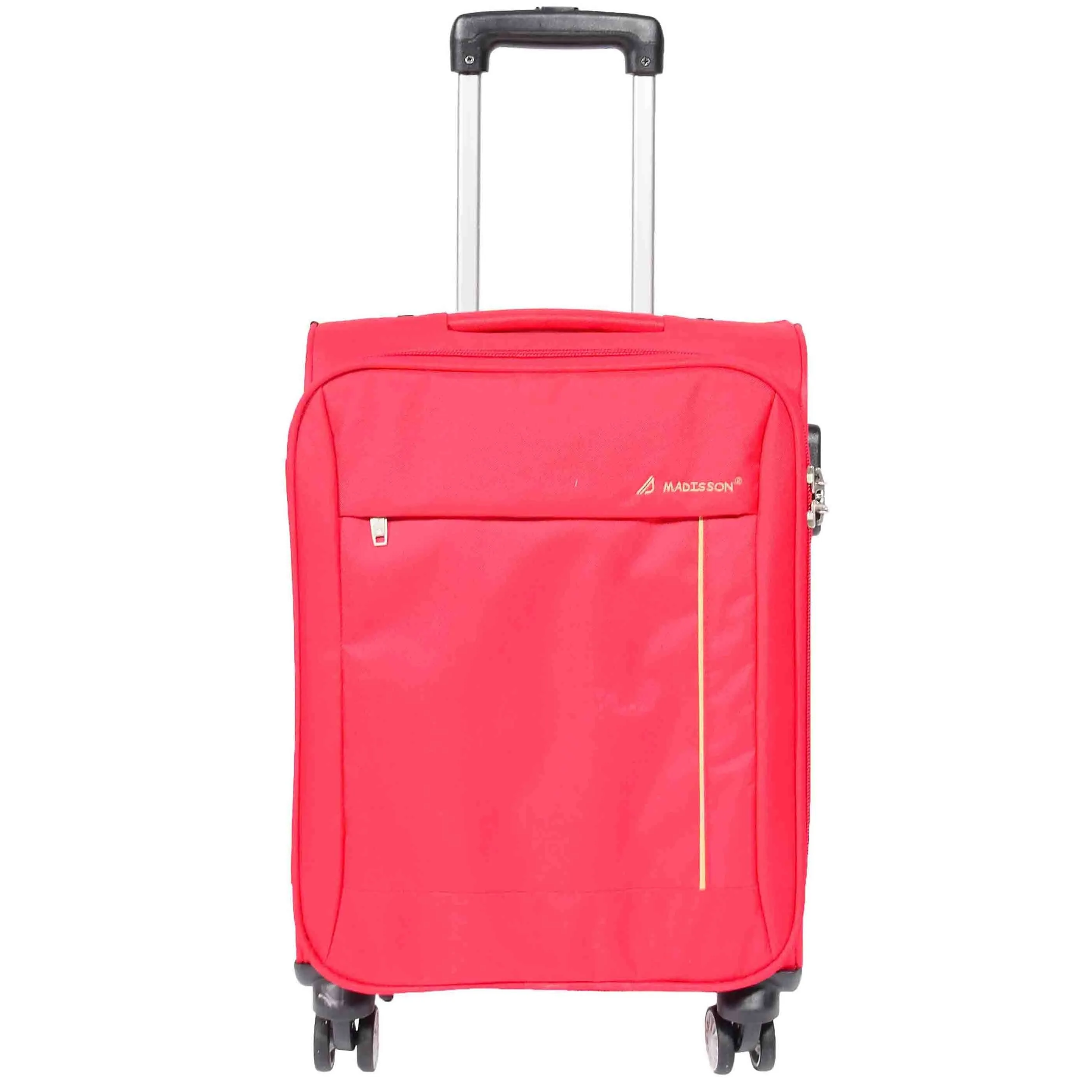 DR549 Expandable 8 Spinner Wheel Soft Luggage Red