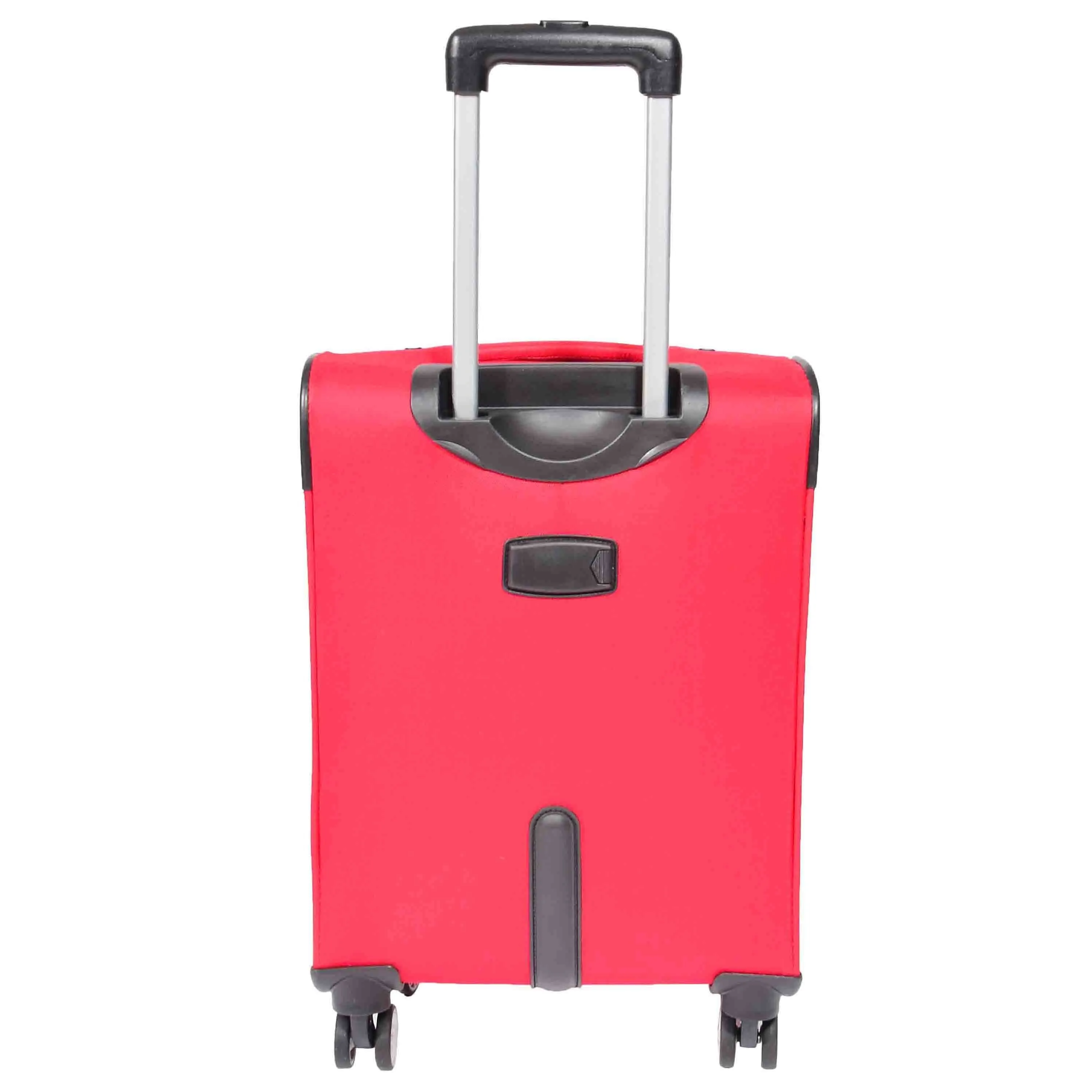 DR549 Expandable 8 Spinner Wheel Soft Luggage Red