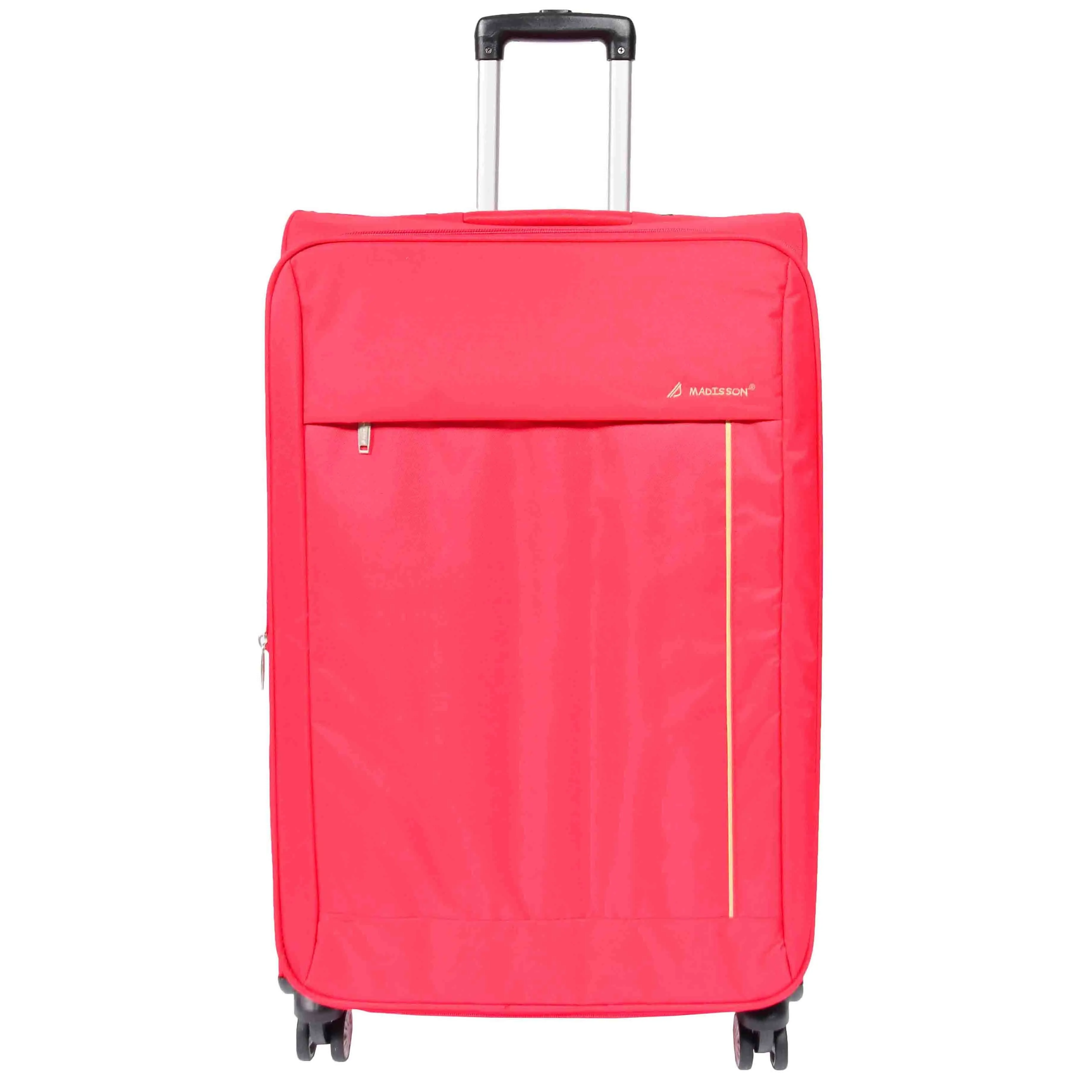DR549 Expandable 8 Spinner Wheel Soft Luggage Red