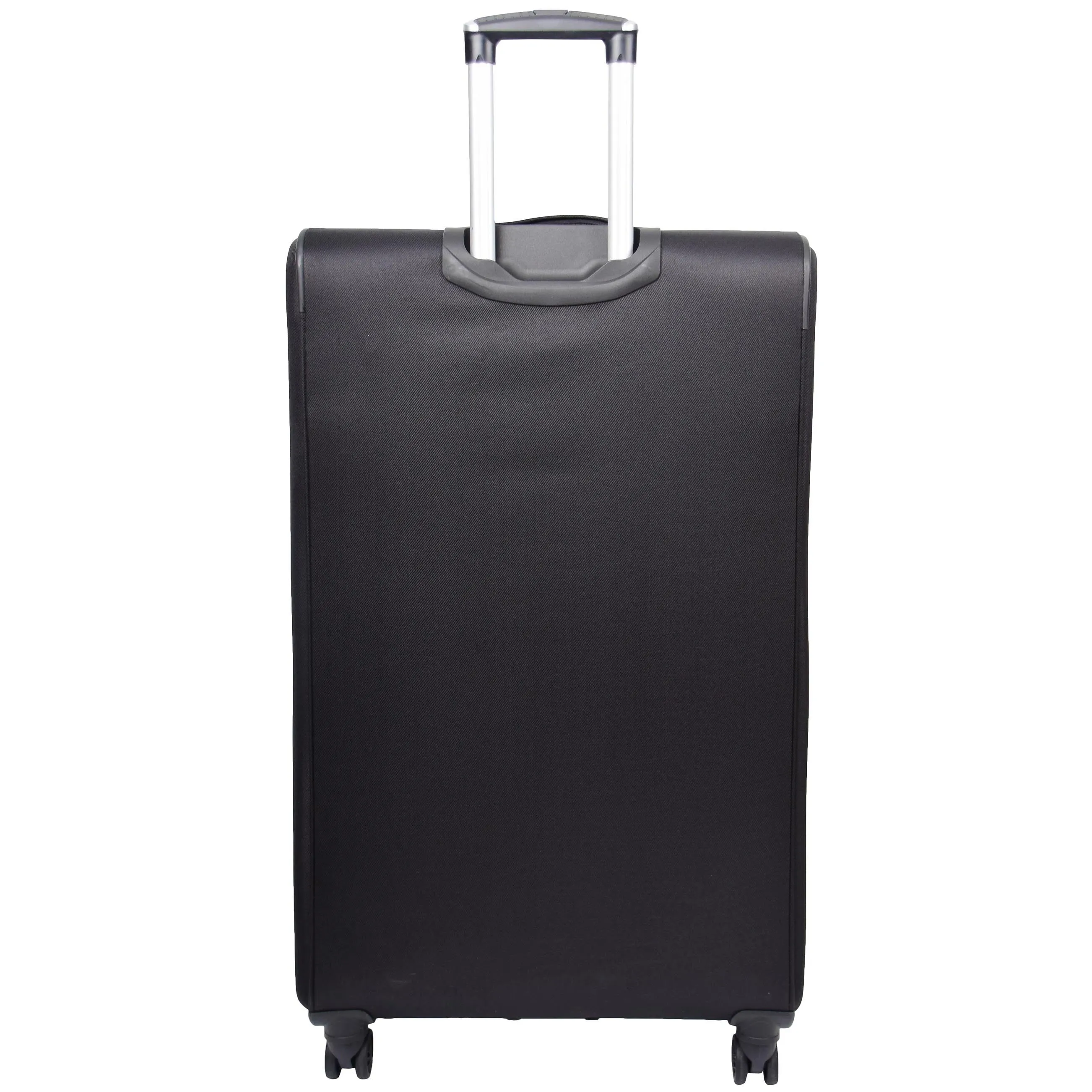 DR568 Soft Case Four Wheel Travel Luggage Suitcase Black