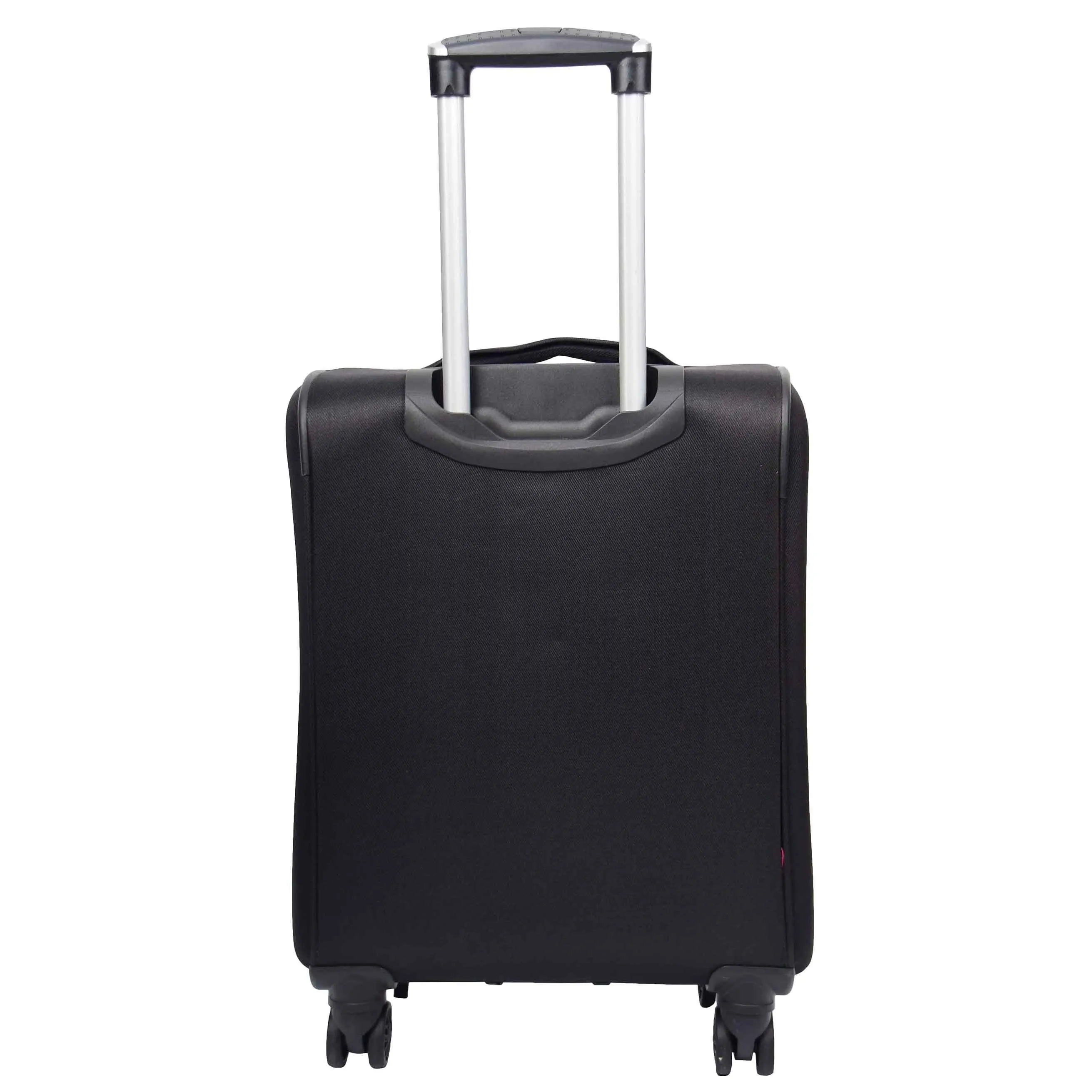 DR568 Soft Case Four Wheel Travel Luggage Suitcase Black