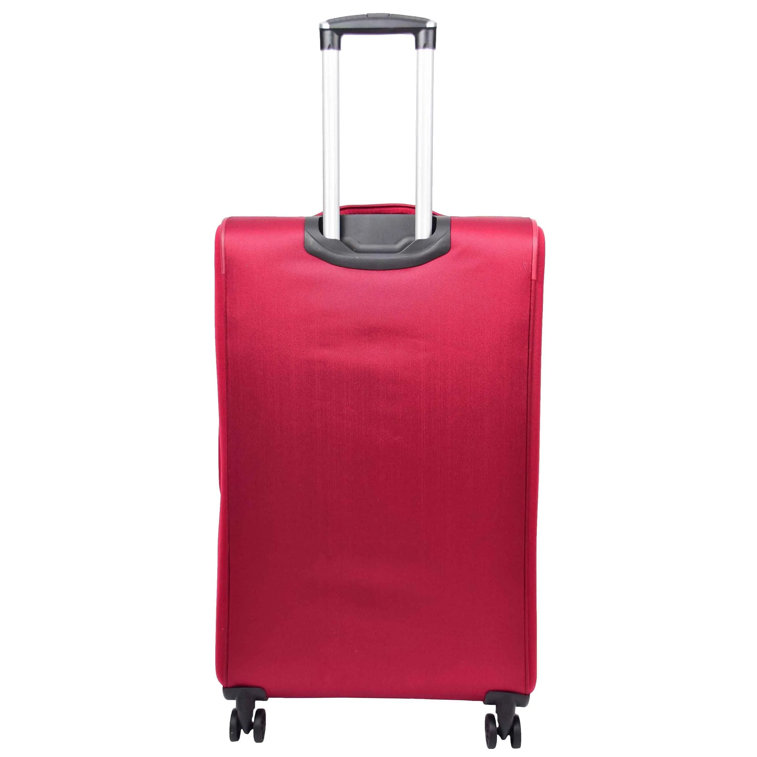 DR568 Soft Case Four Wheel Travel Luggage Suitcase Burgundy