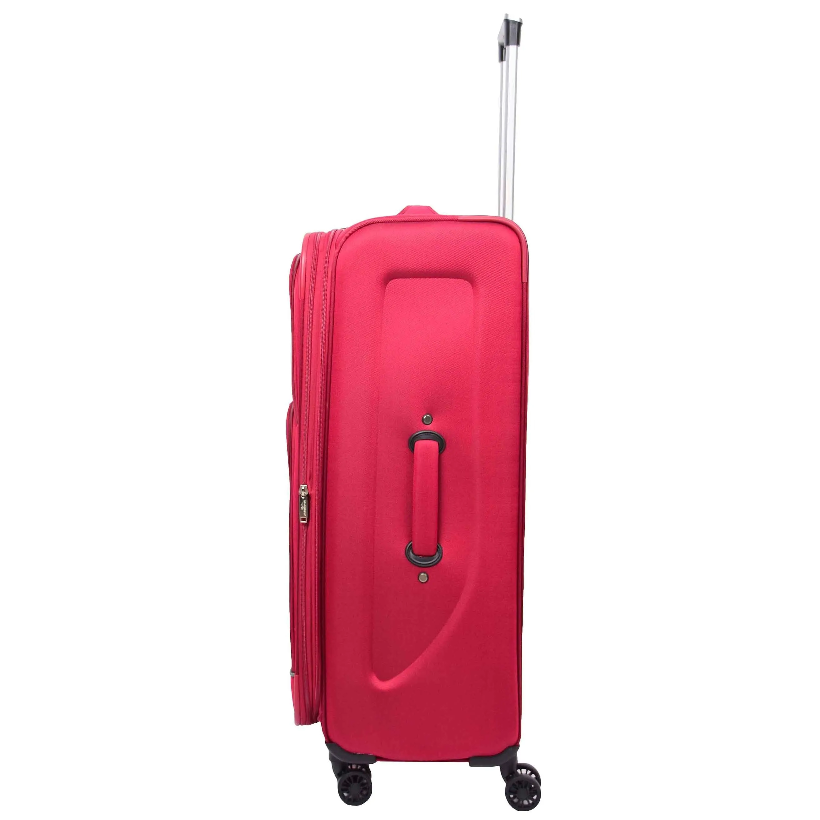 DR568 Soft Case Four Wheel Travel Luggage Suitcase Burgundy
