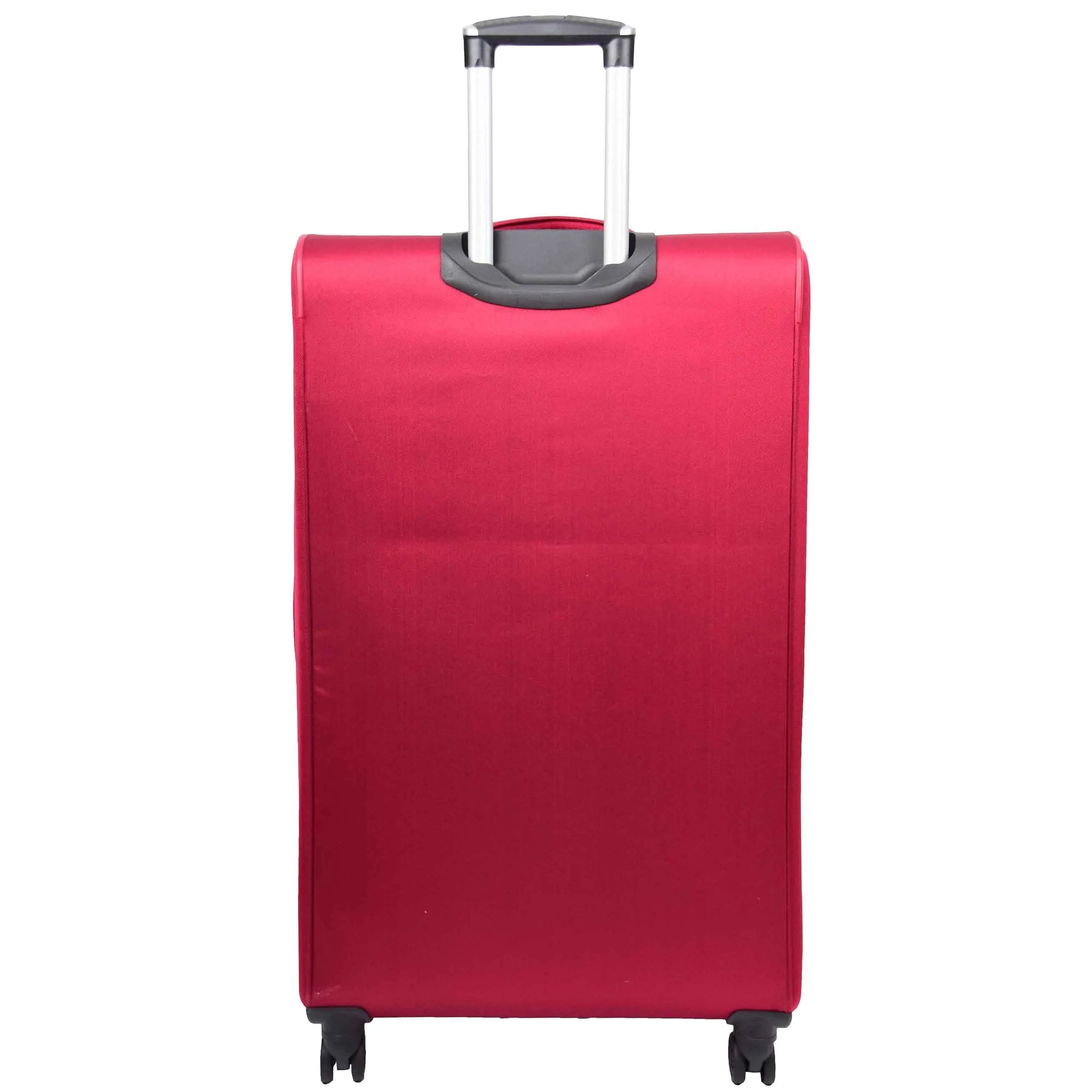 DR568 Soft Case Four Wheel Travel Luggage Suitcase Burgundy