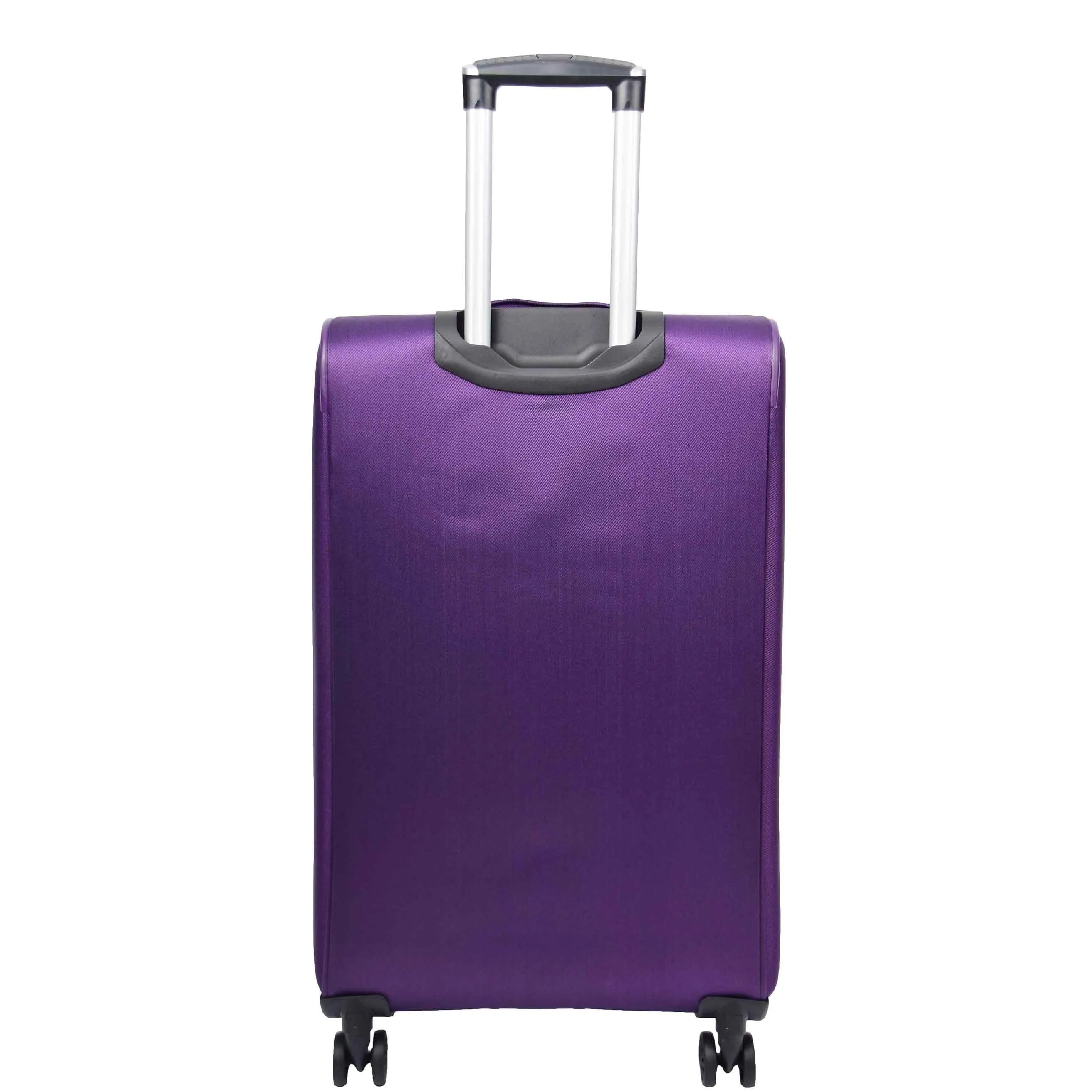 DR568 Soft Case Four Wheel Travel Luggage Suitcase Purple