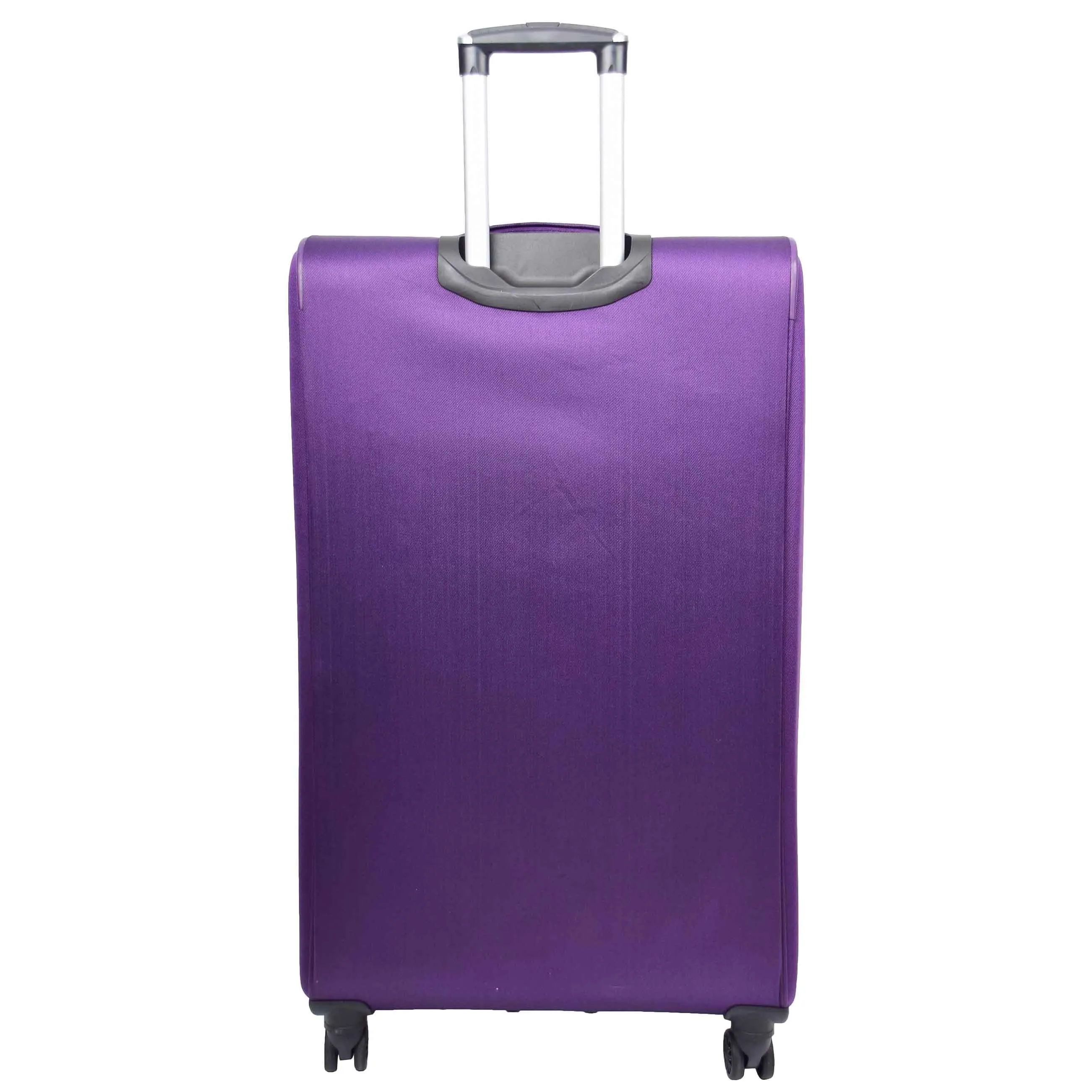 DR568 Soft Case Four Wheel Travel Luggage Suitcase Purple