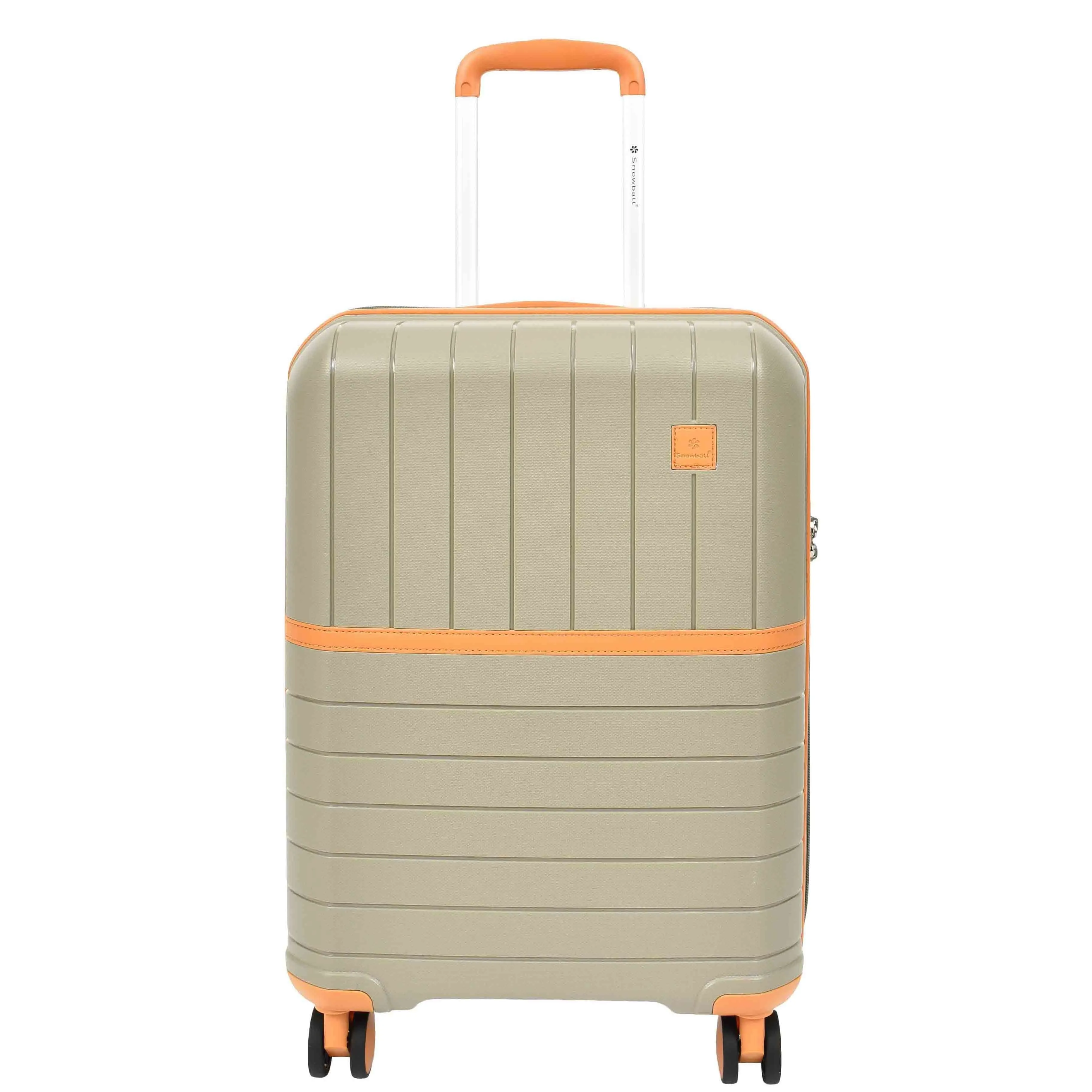 DR626 Hard Shell Expandable Suitcases Wheeled Luggage Champagne