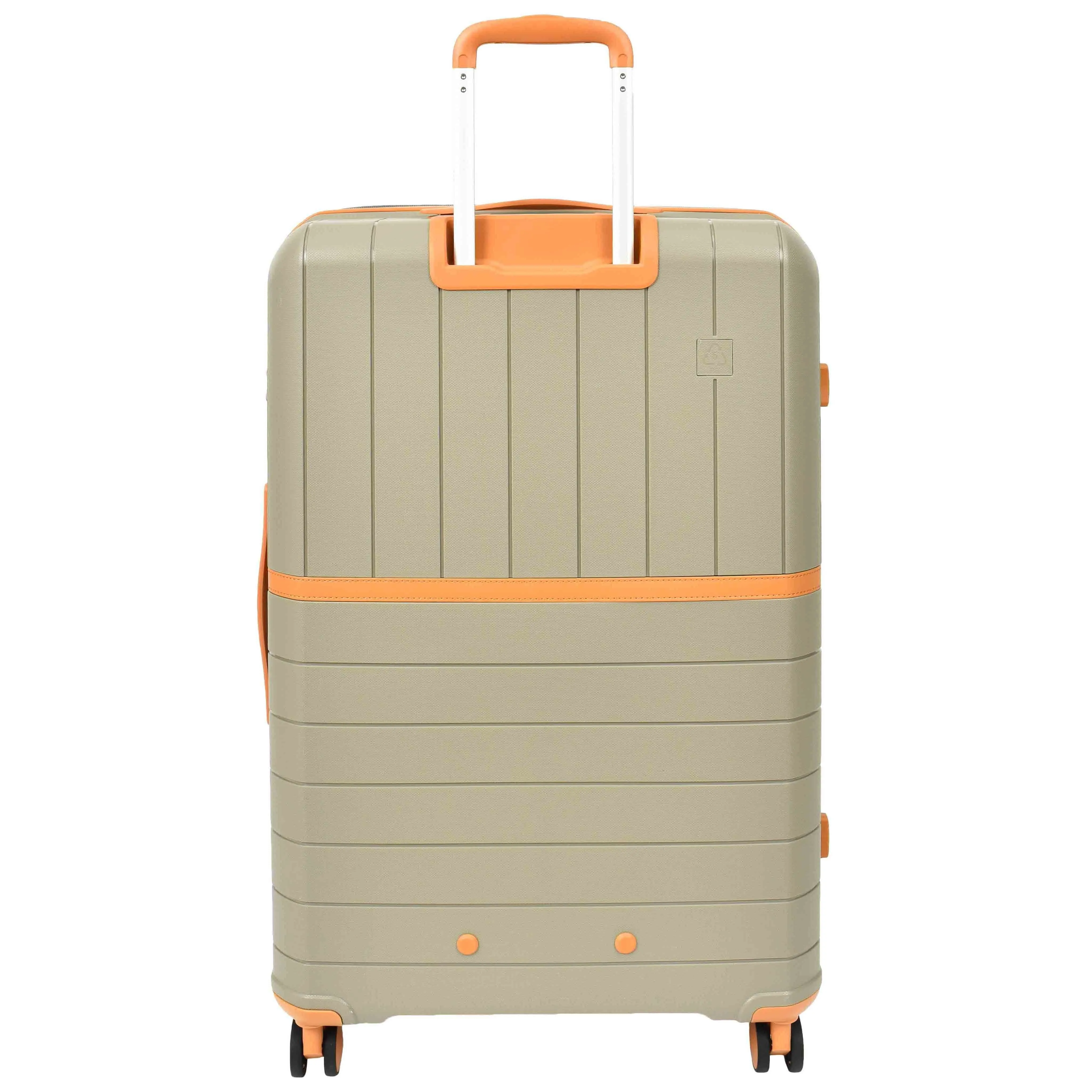 DR626 Hard Shell Expandable Suitcases Wheeled Luggage Champagne