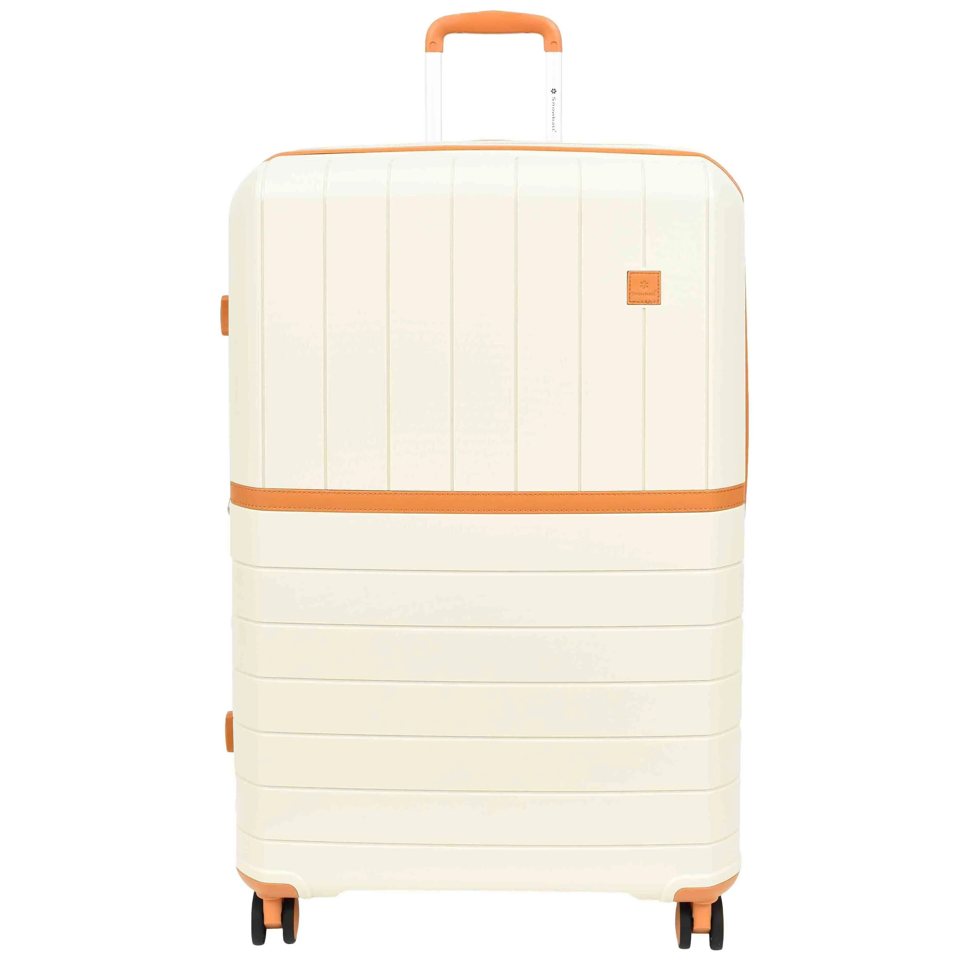 DR626 Hard Shell Expandable Suitcases Wheeled Luggage Milky