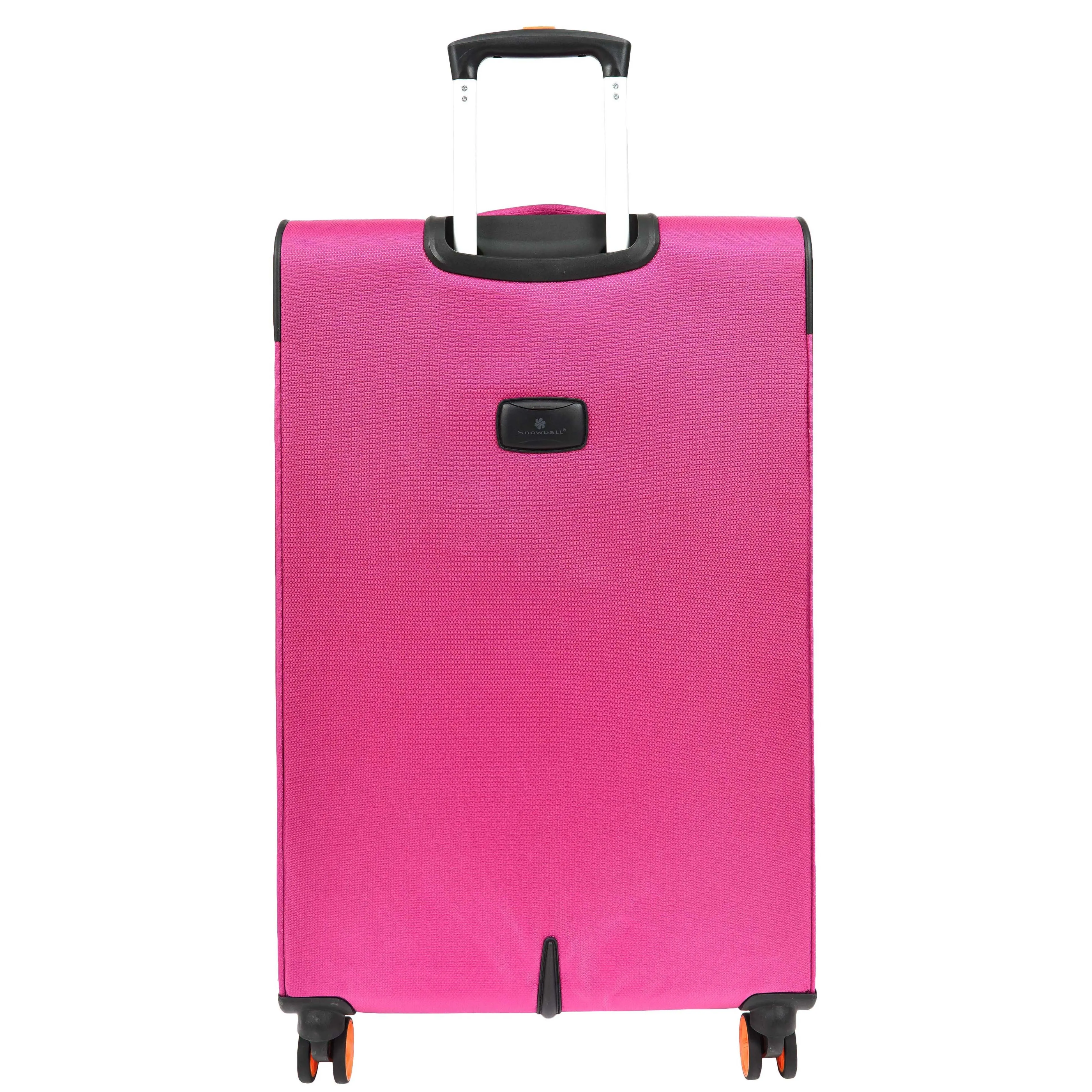 DR627 Eight Spinner Wheeled Soft Expandable Suitcase Pink
