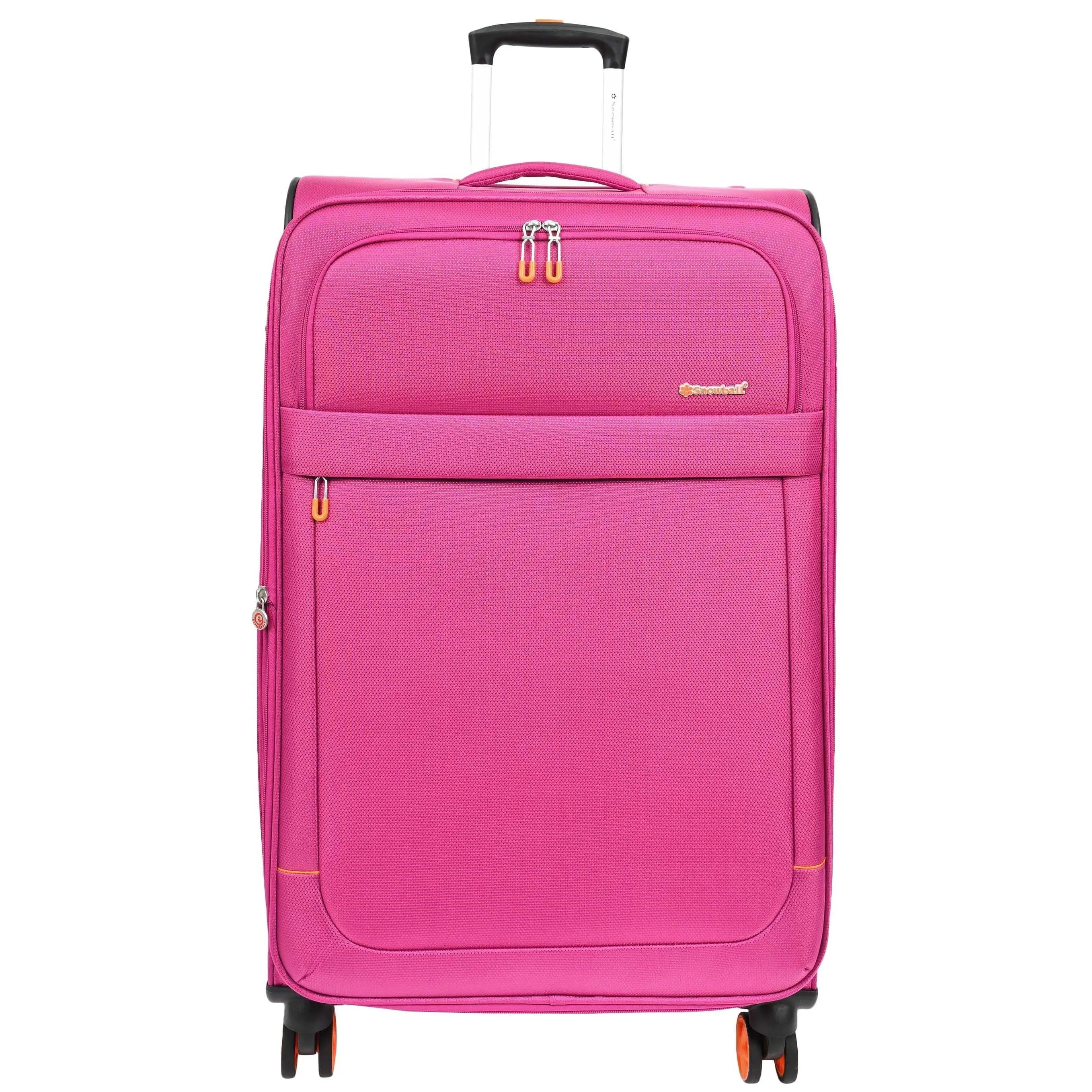 DR627 Eight Spinner Wheeled Soft Expandable Suitcase Pink