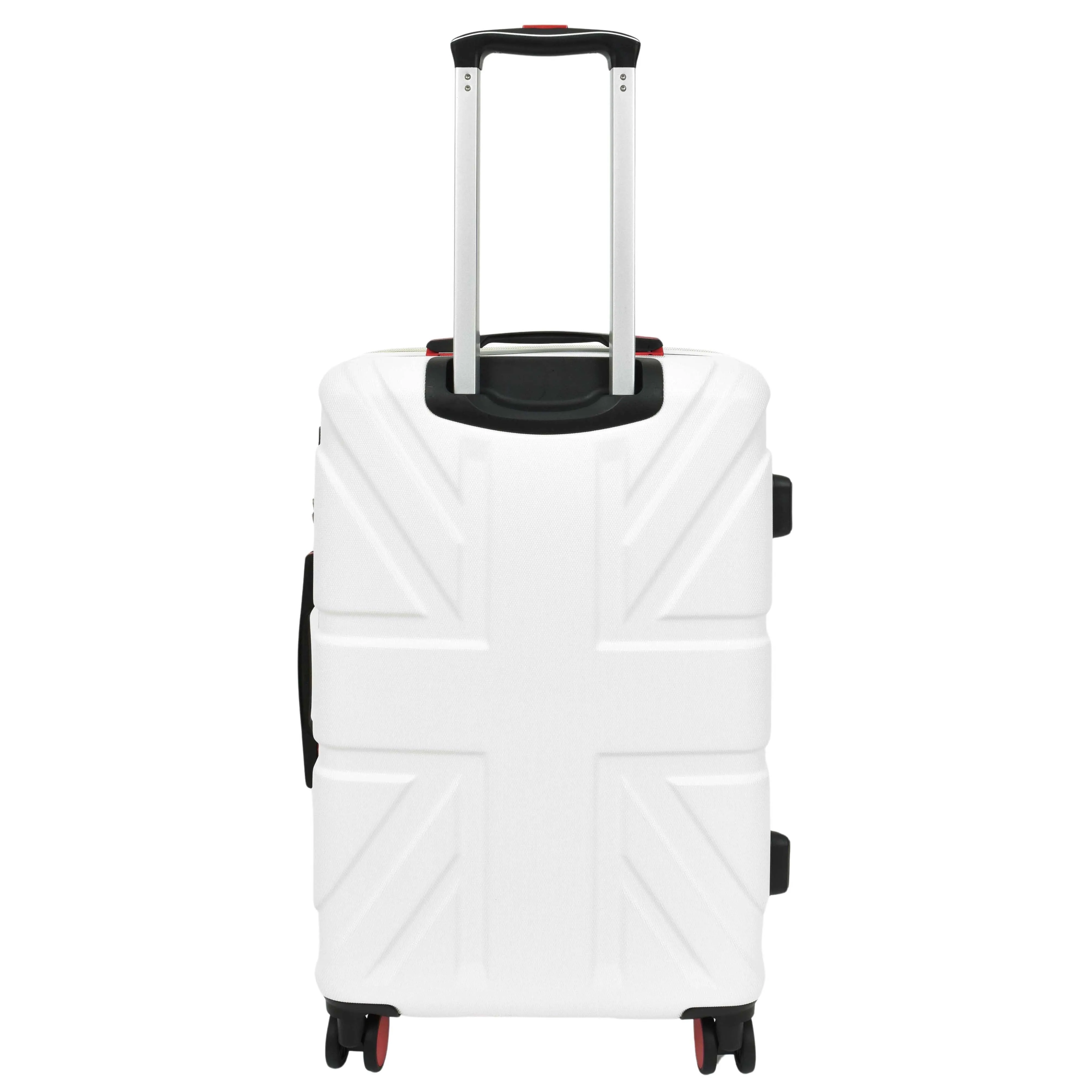 DR631 Hard Shell Four Spinner Wheeled Travel Suitcases White