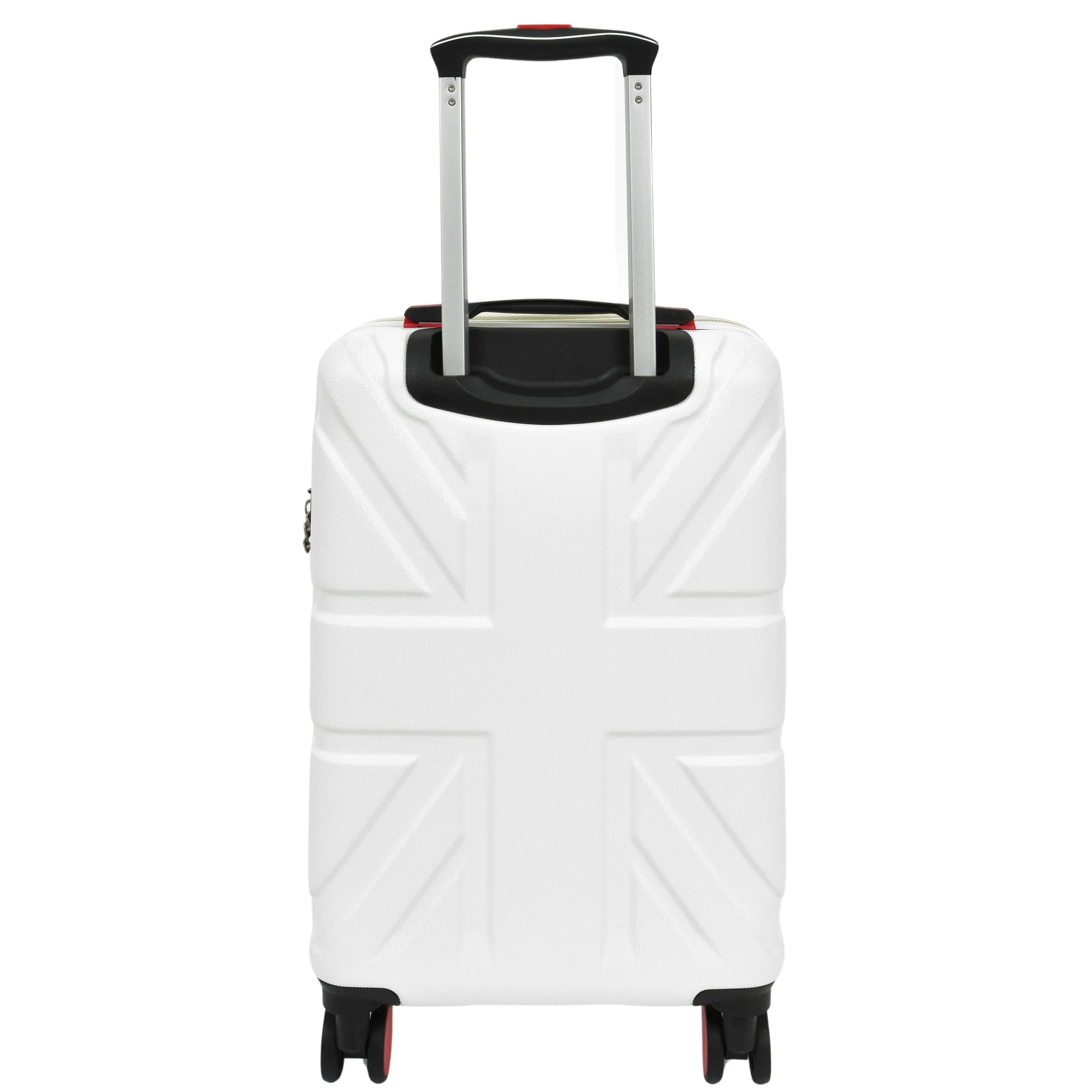 DR631 Hard Shell Four Spinner Wheeled Travel Suitcases White