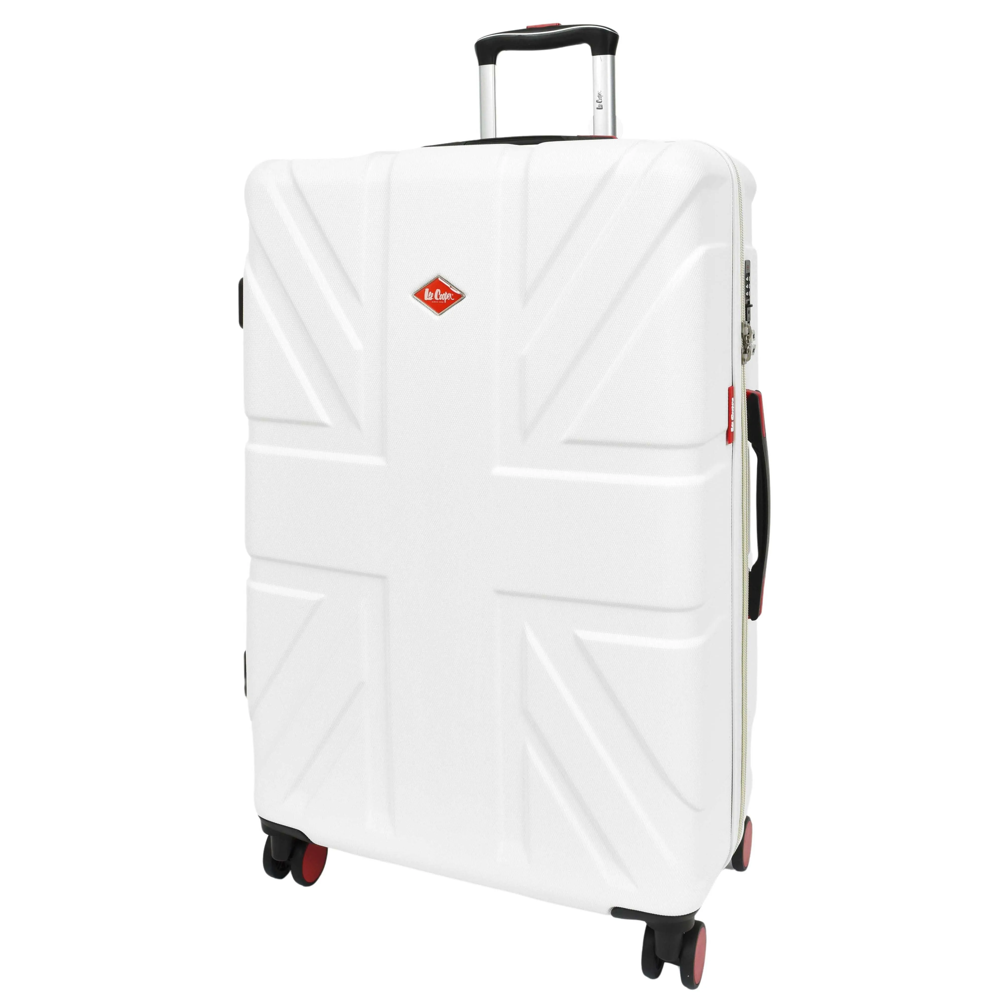 DR631 Hard Shell Four Spinner Wheeled Travel Suitcases White