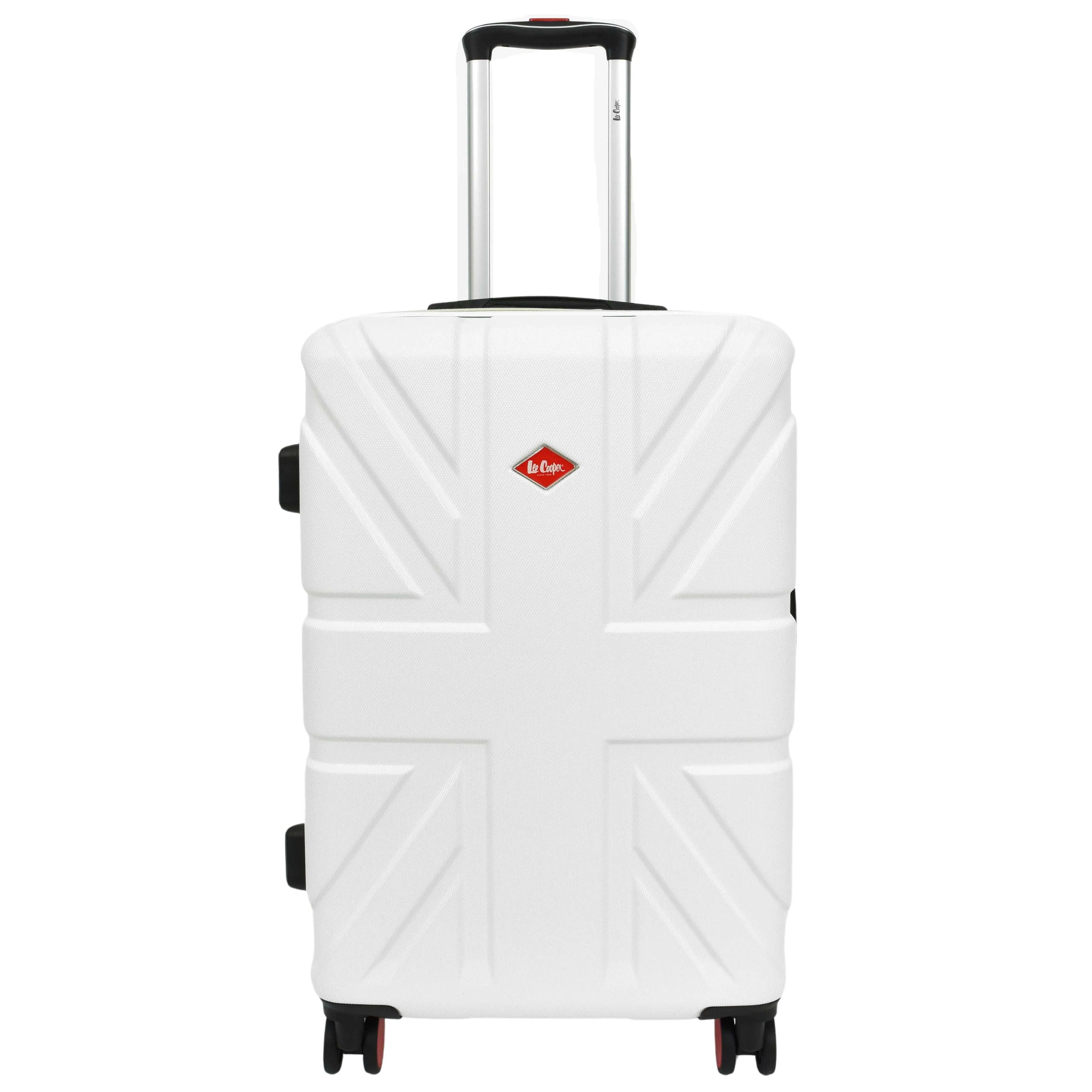 DR631 Hard Shell Four Spinner Wheeled Travel Suitcases White