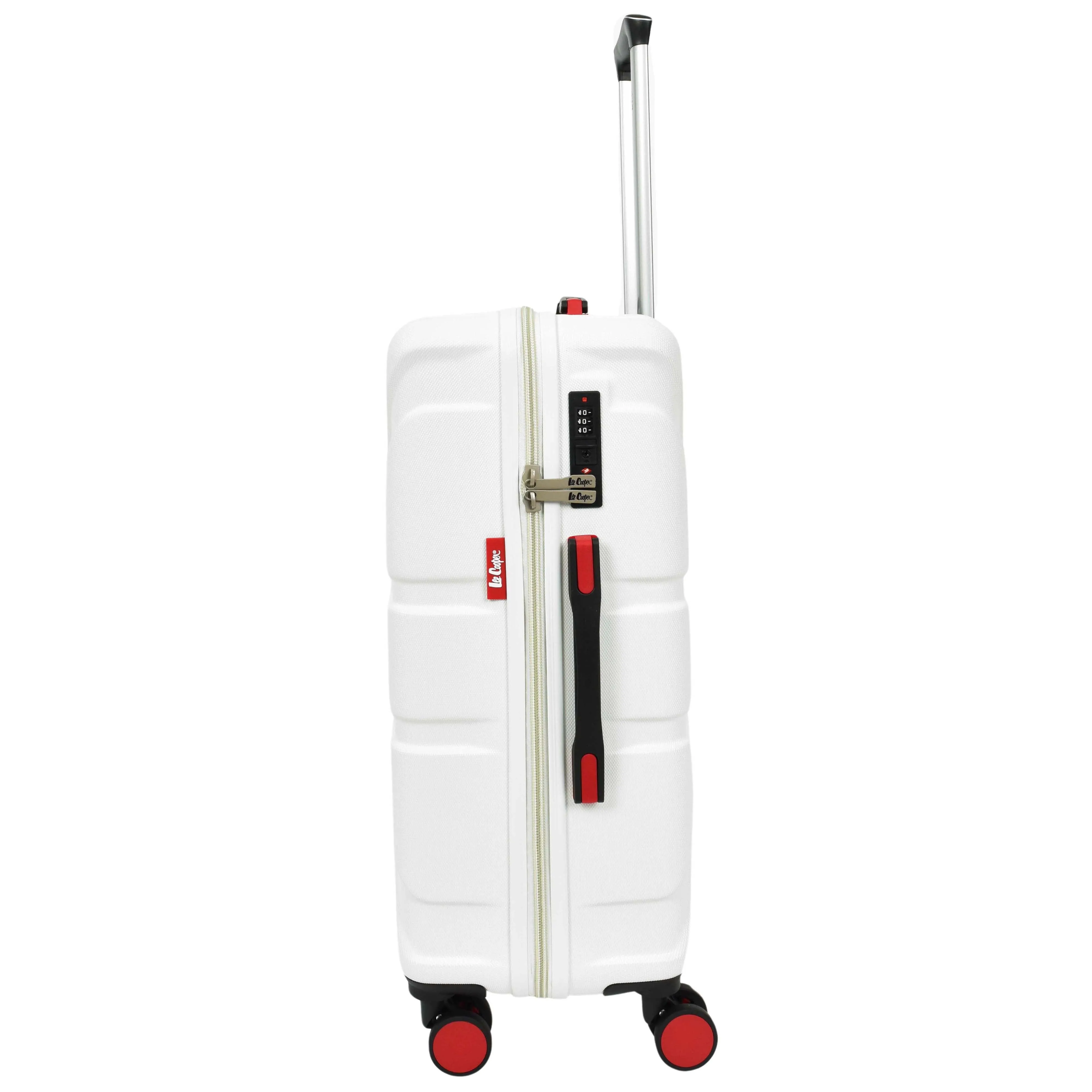 DR631 Hard Shell Four Spinner Wheeled Travel Suitcases White